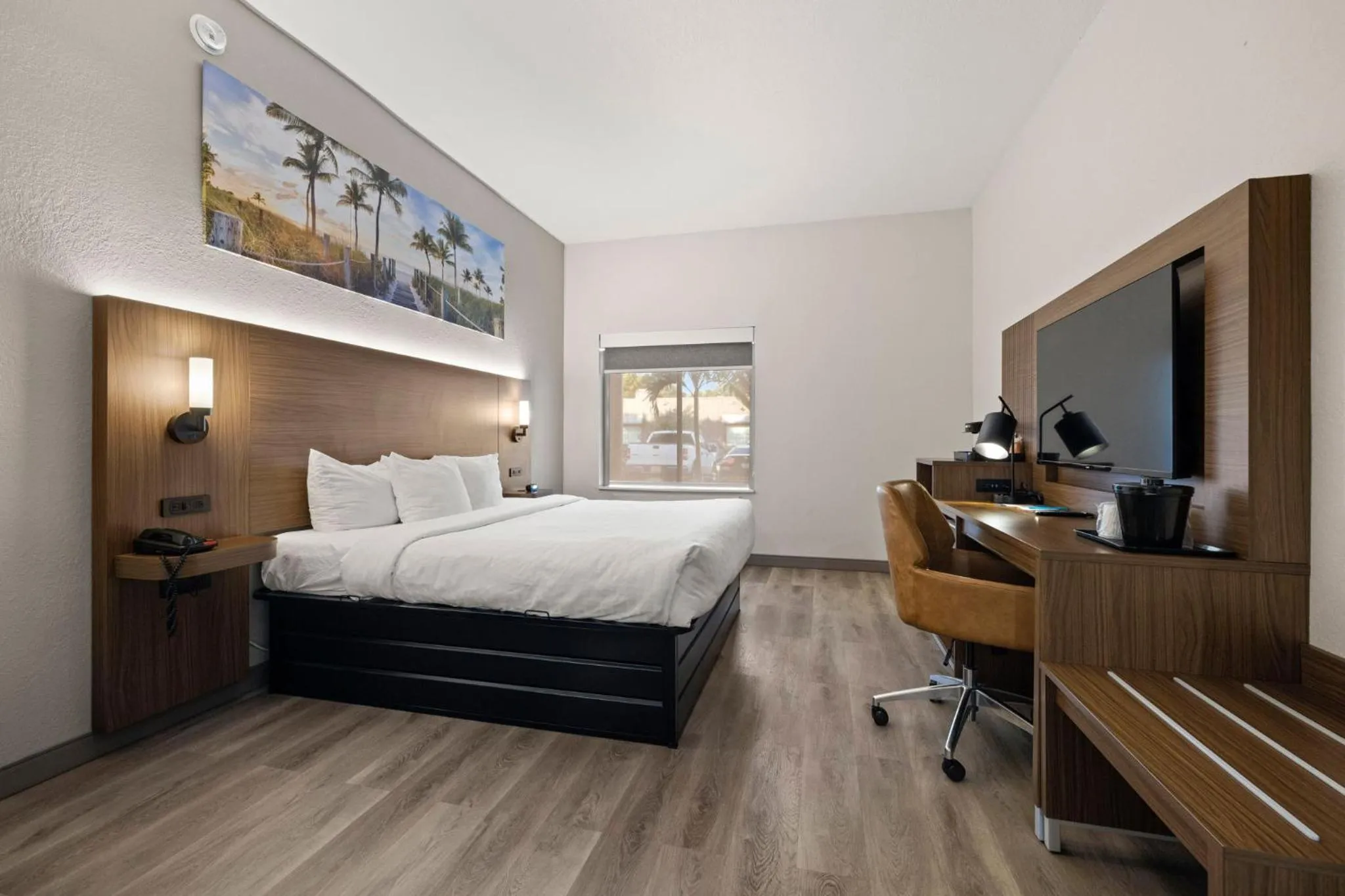 TV and multimedia, Bed in Sleep Inn & Suites Lakeland I-4