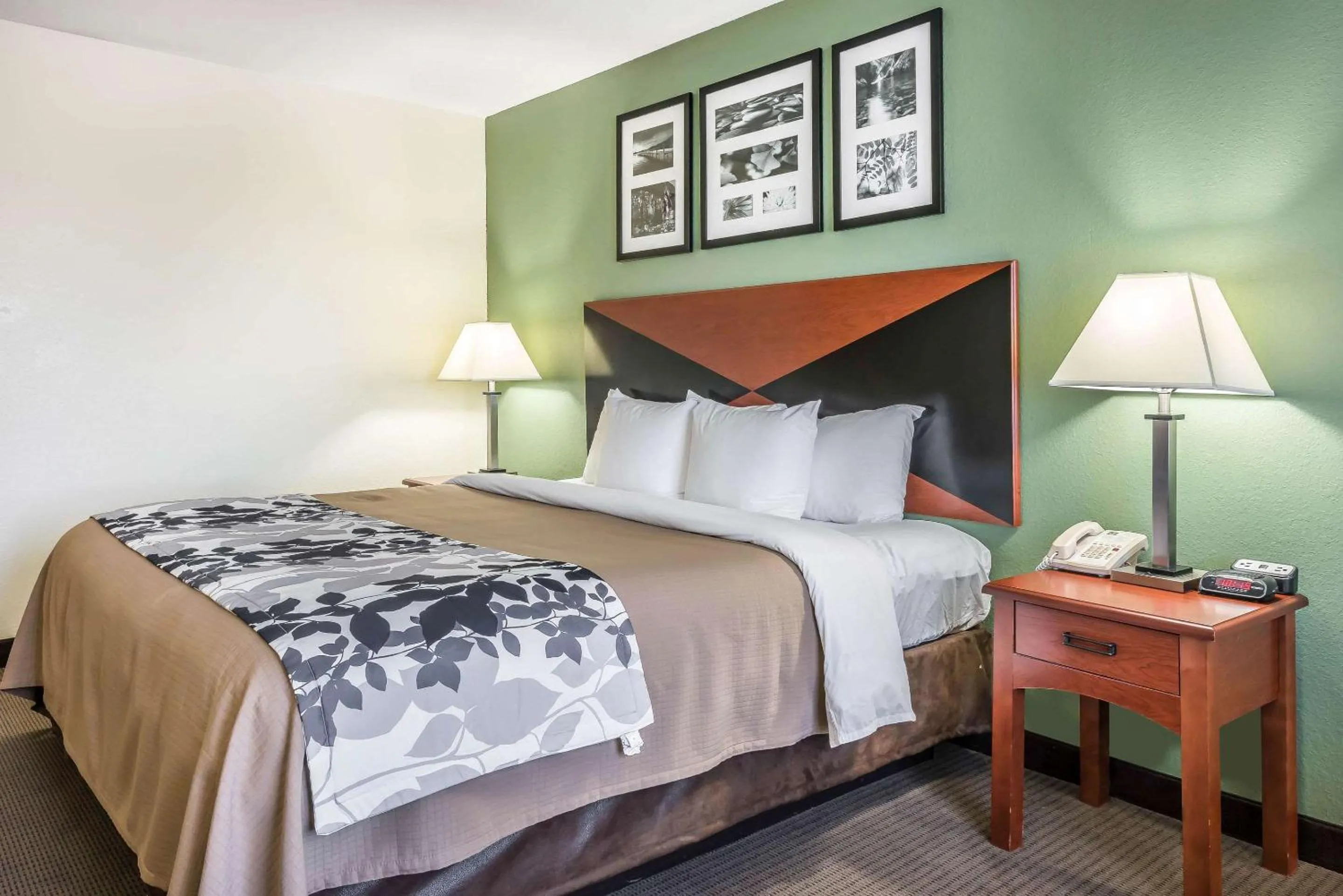 Bedroom, Bed in Sleep Inn & Suites University-Shands