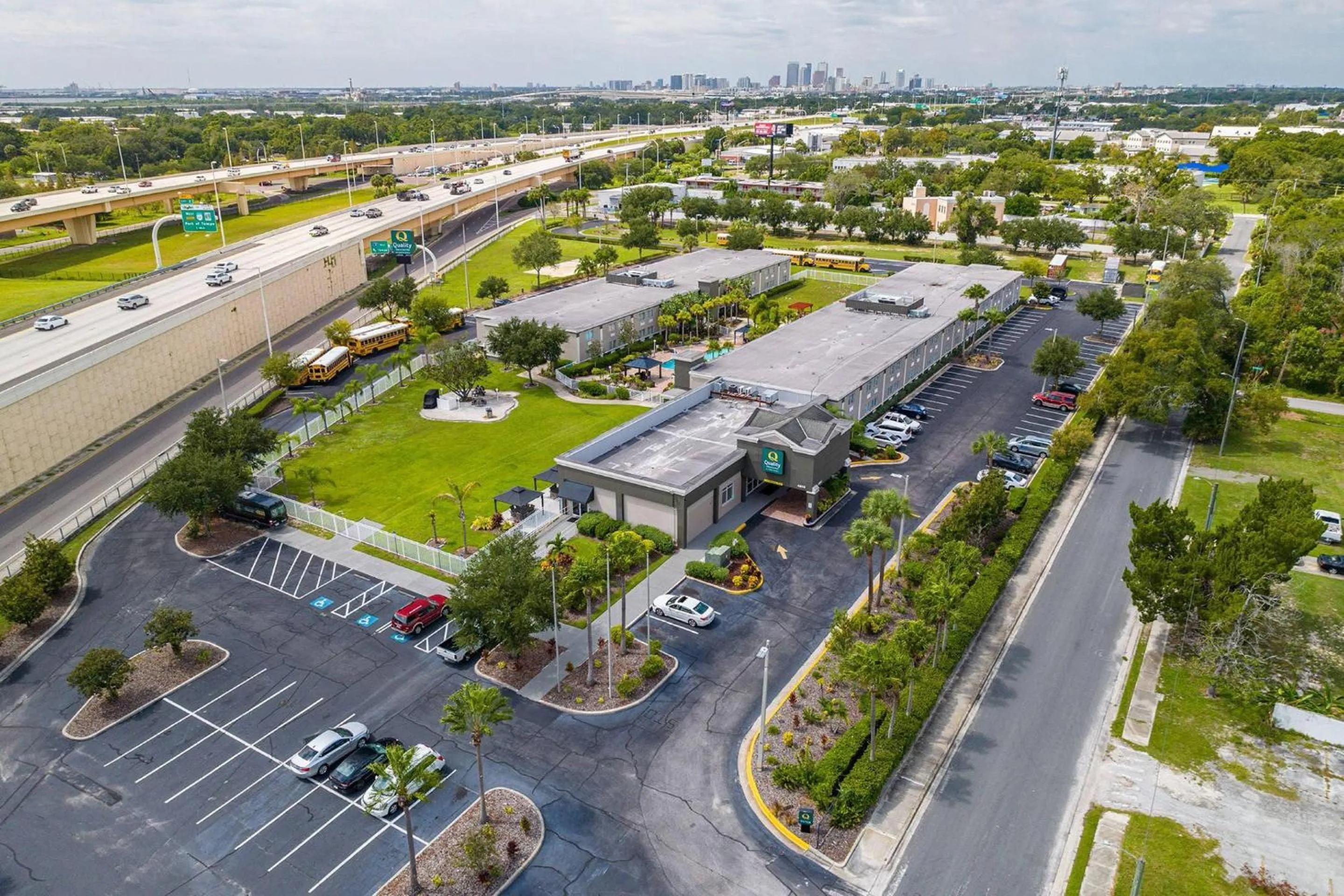 Property building in Quality Inn & Suites Tampa near Fairgrounds and Casino