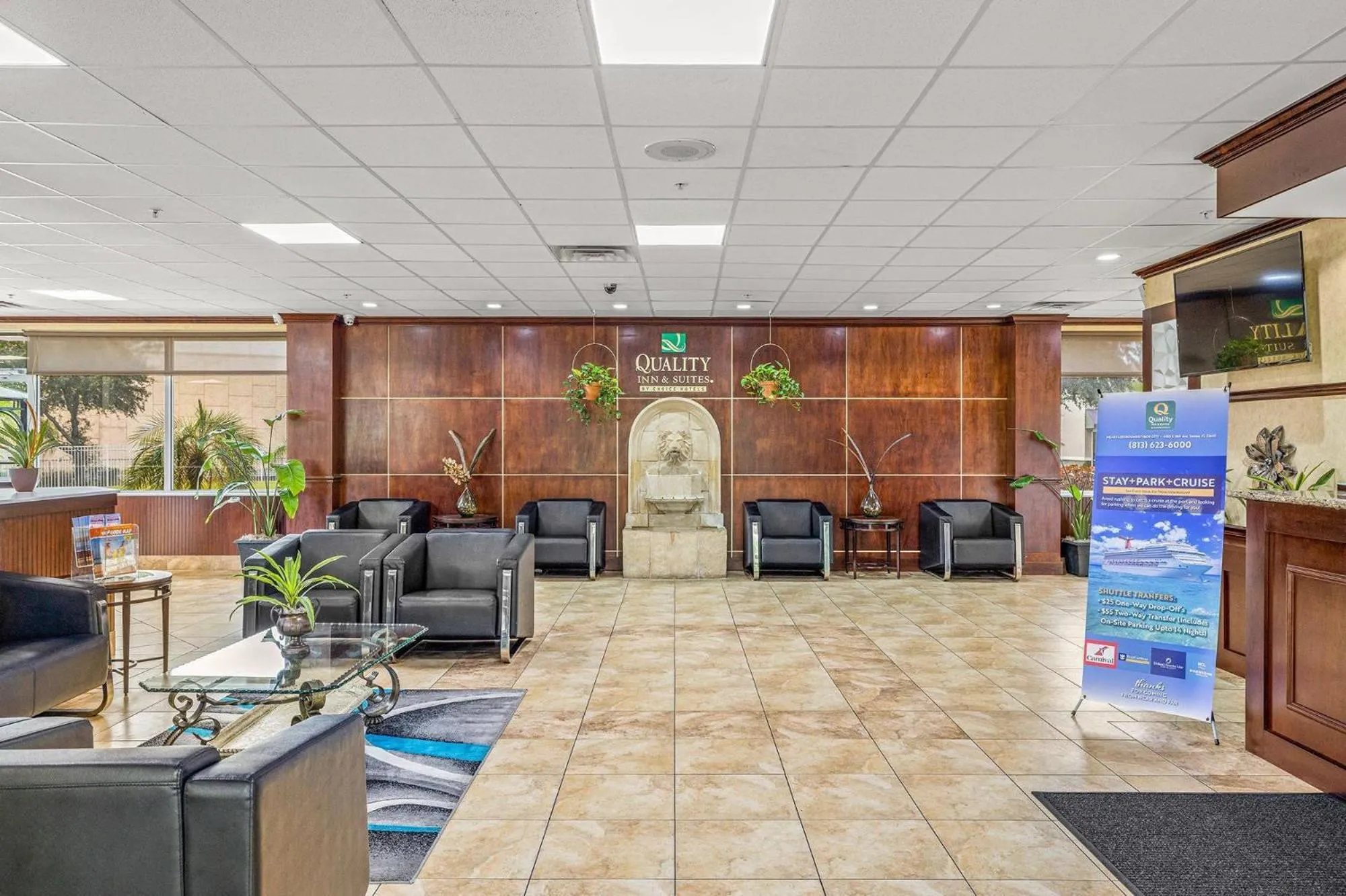 Lobby or reception in Quality Inn & Suites Tampa near Fairgrounds and Casino