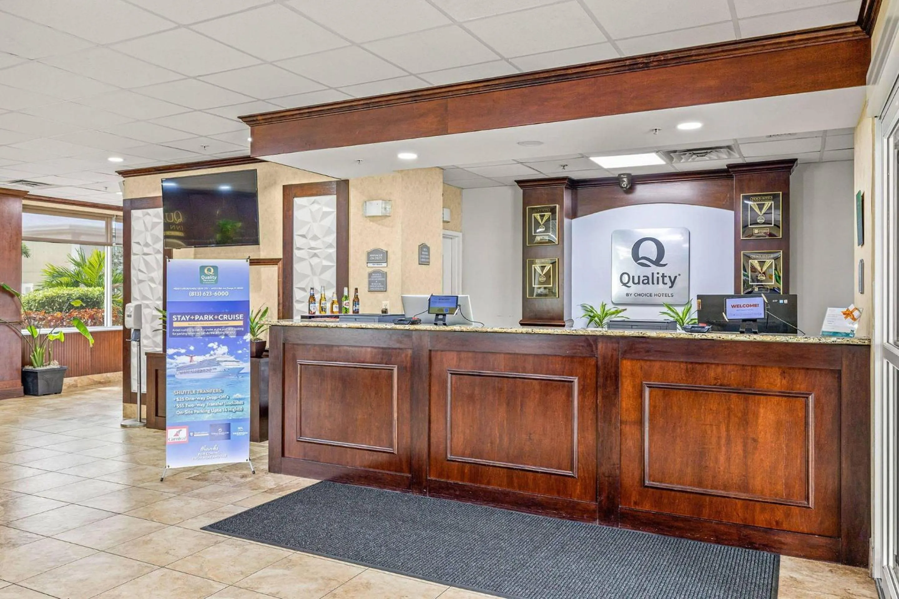 Lobby or reception in Quality Inn & Suites Tampa near Fairgrounds and Casino