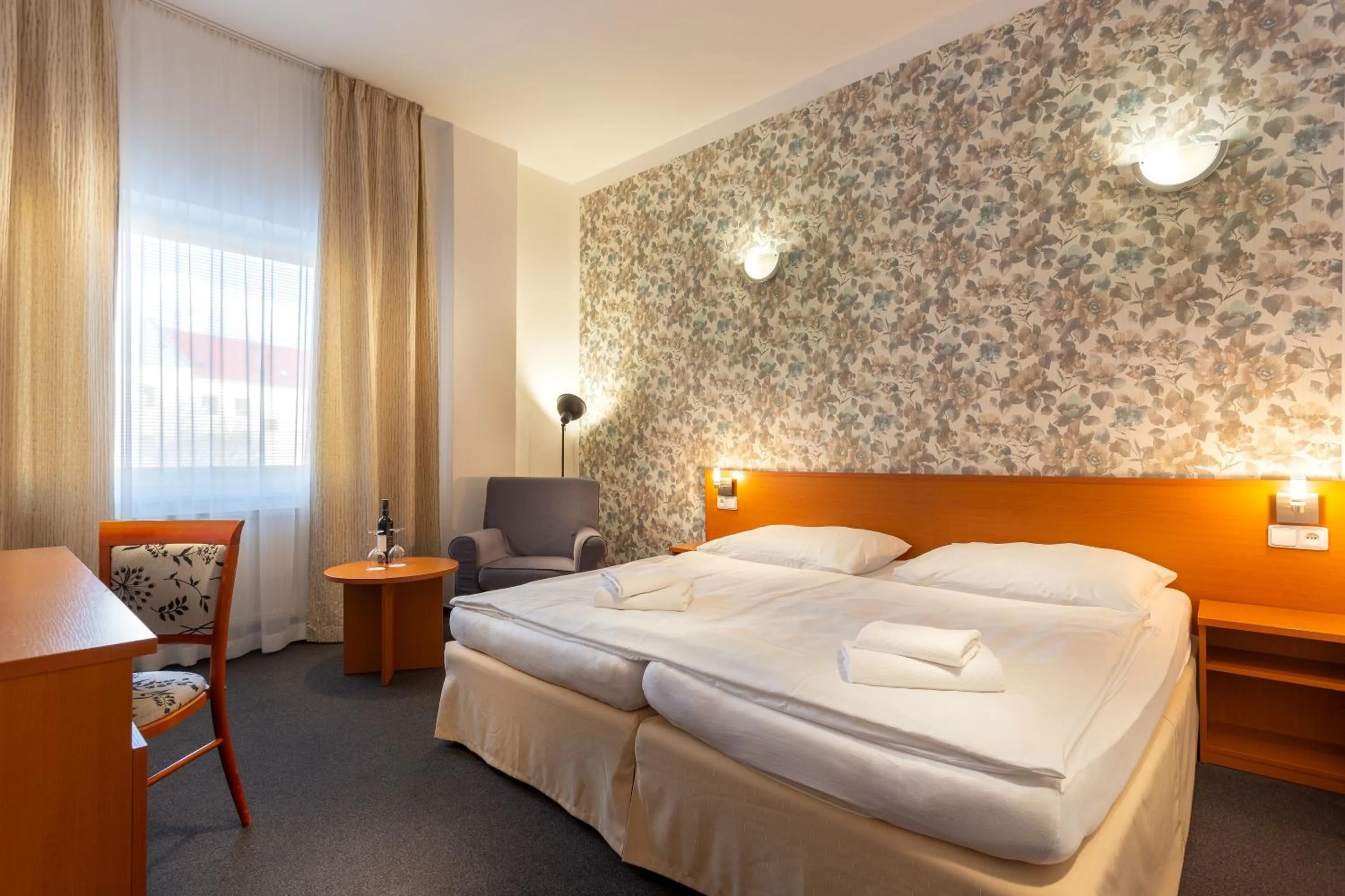 Bed in Wine Wellness Hotel Amande Hustopeče