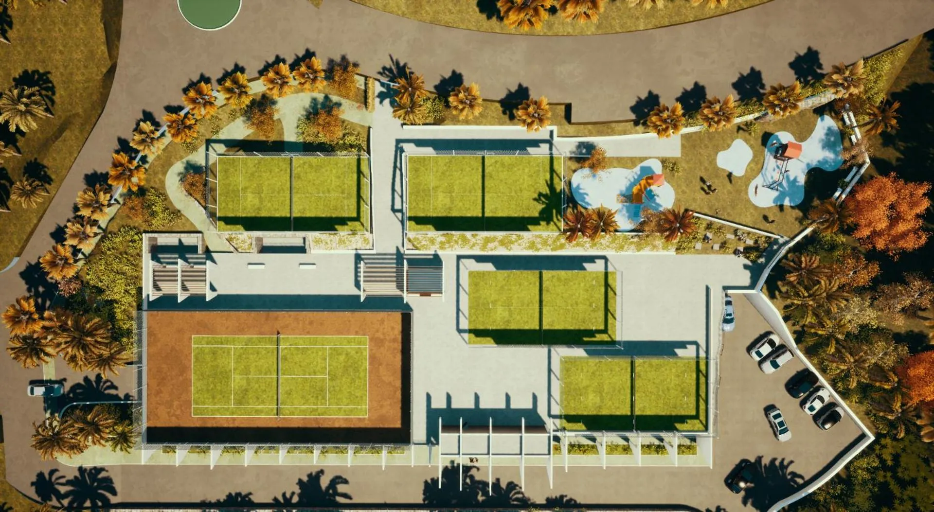 Bird's eye view in Estepona Holiday Hills