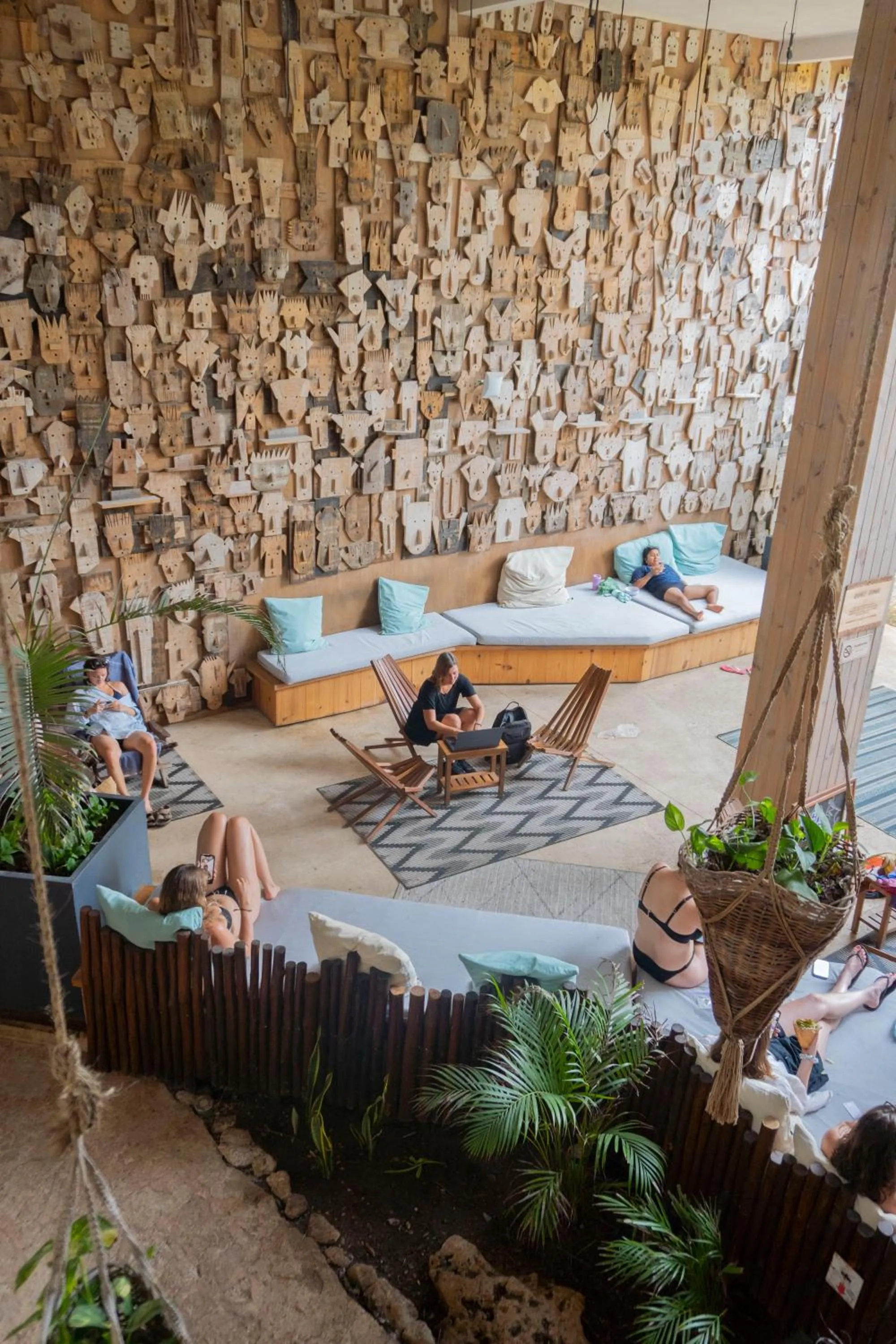 Seating area in Mayan Monkey Tulum - Social Hotel