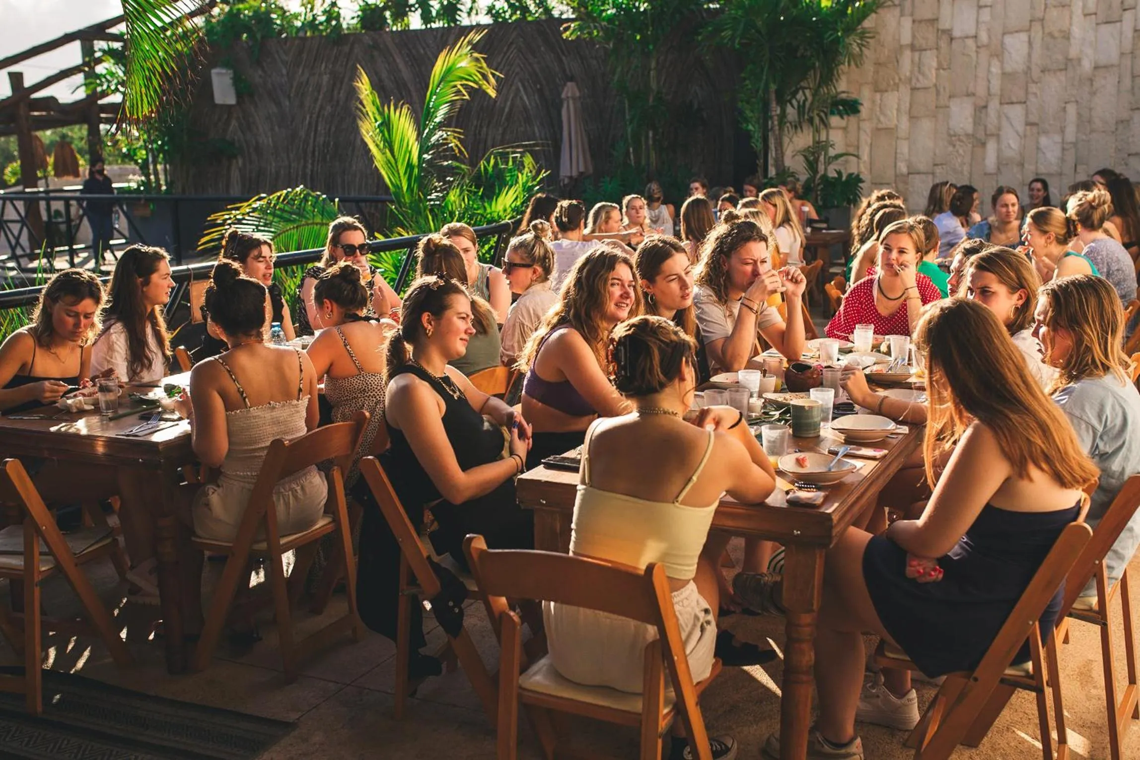 group of guests in Mayan Monkey Tulum - Social Hotel