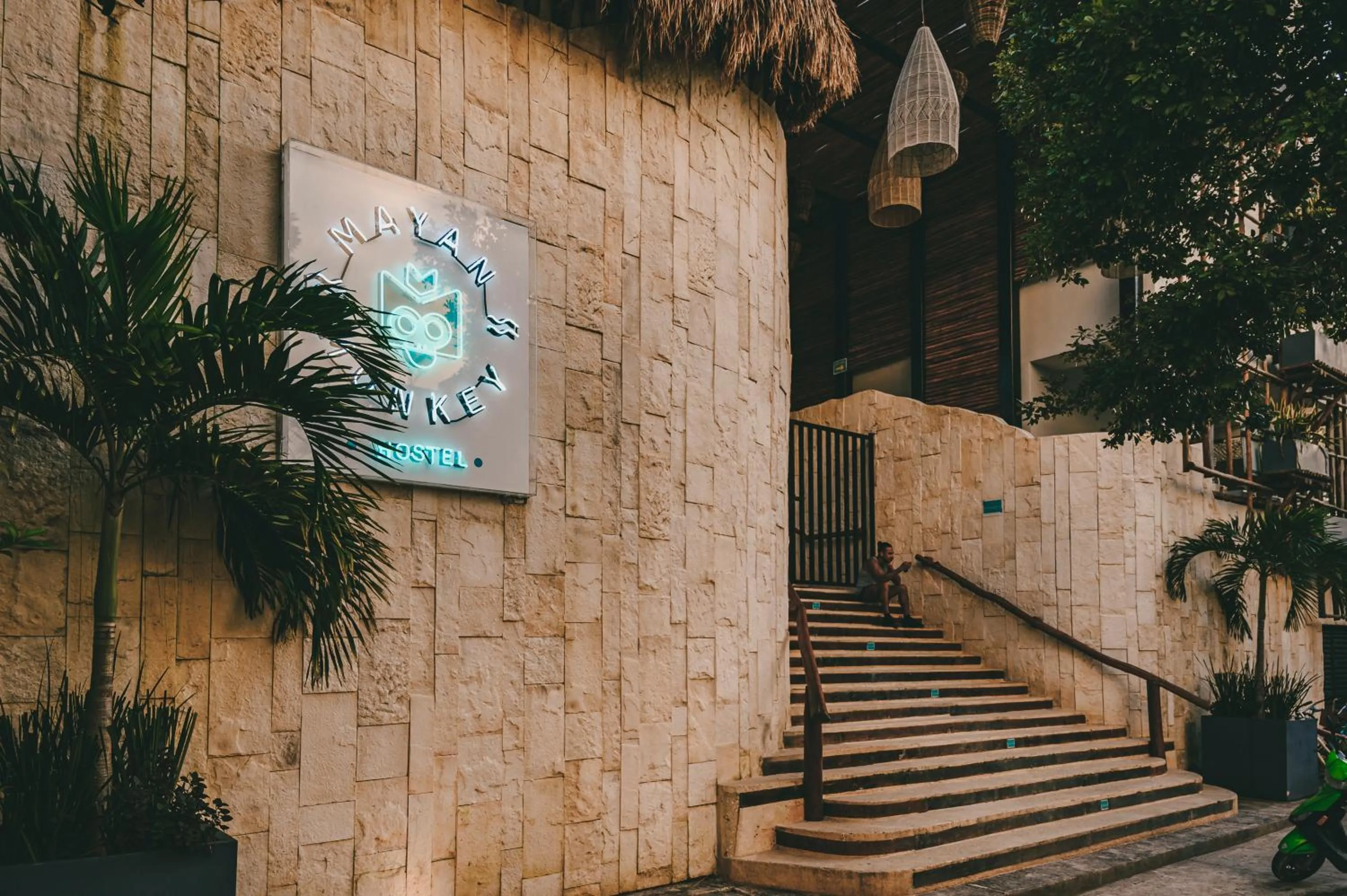 Facade/entrance in Mayan Monkey Tulum - Social Hotel