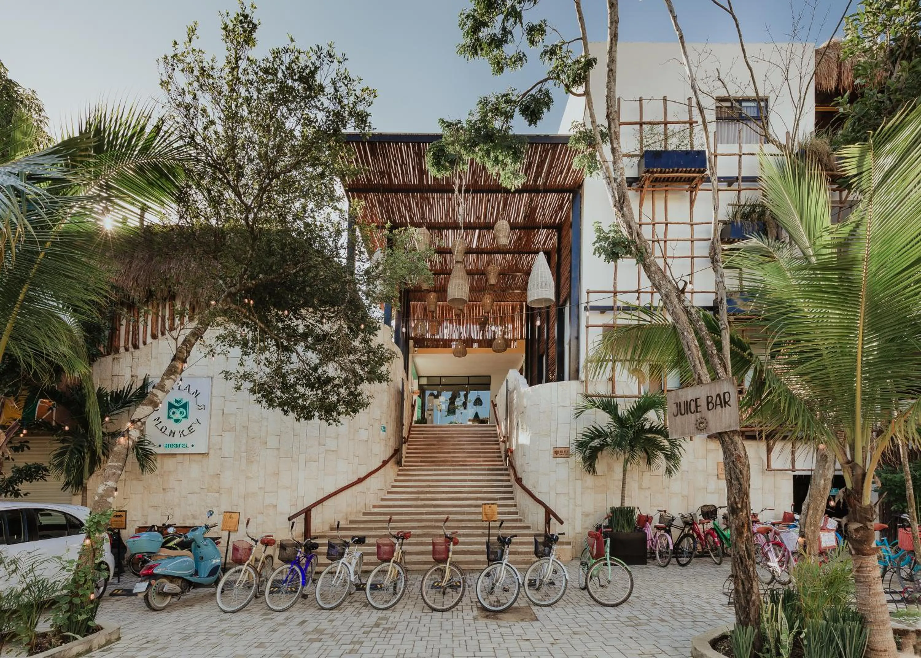 Street view in Mayan Monkey Tulum - Social Hotel