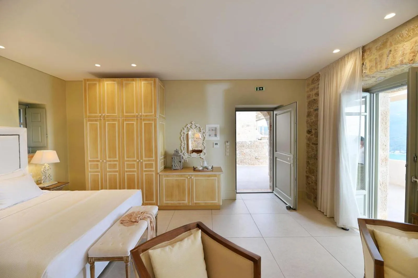 Bed in Akrolithi Boutique Hotel & Suites