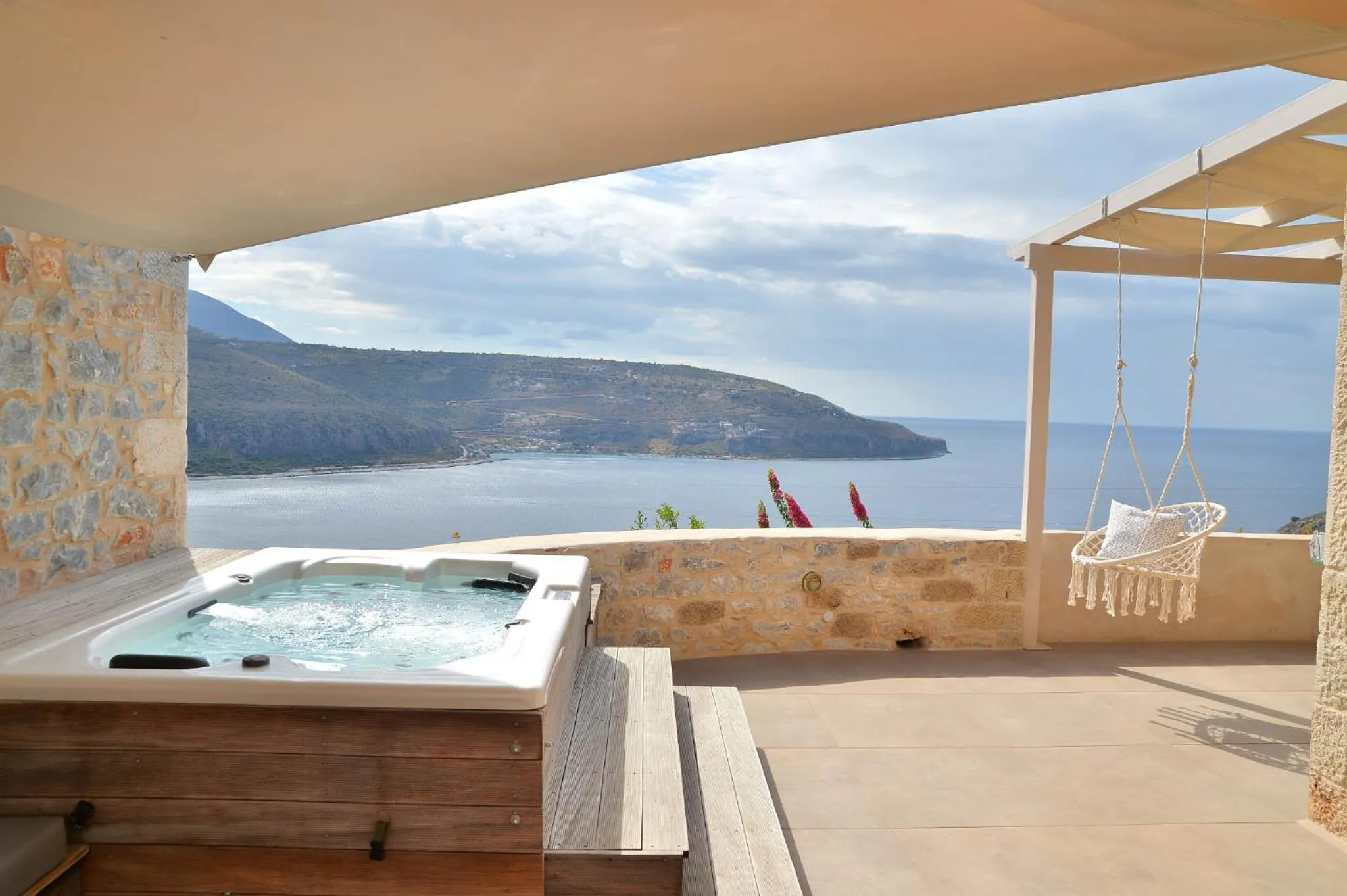 Patio in Akrolithi Boutique Hotel & Suites