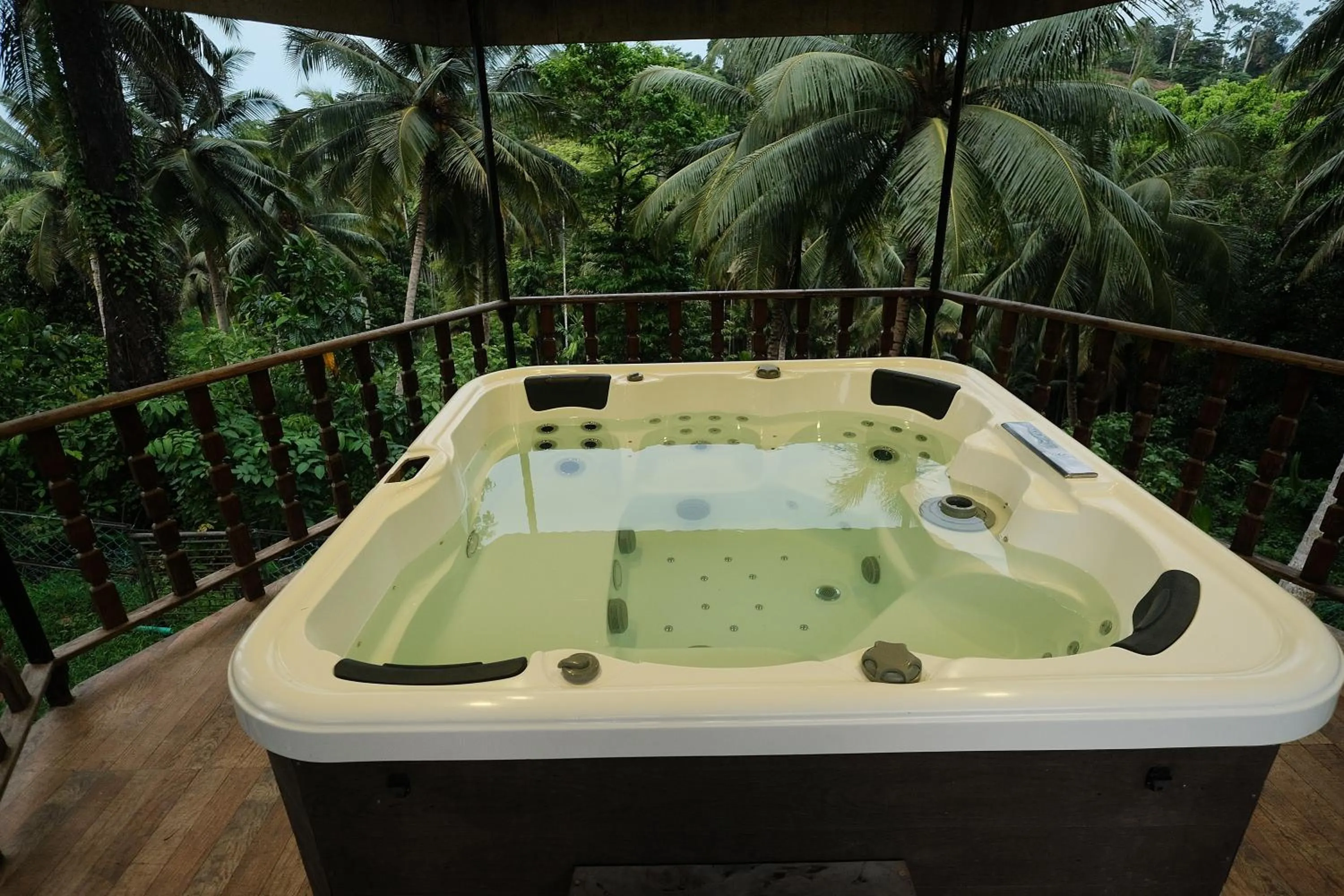 Hot Tub in Rainforest Resort