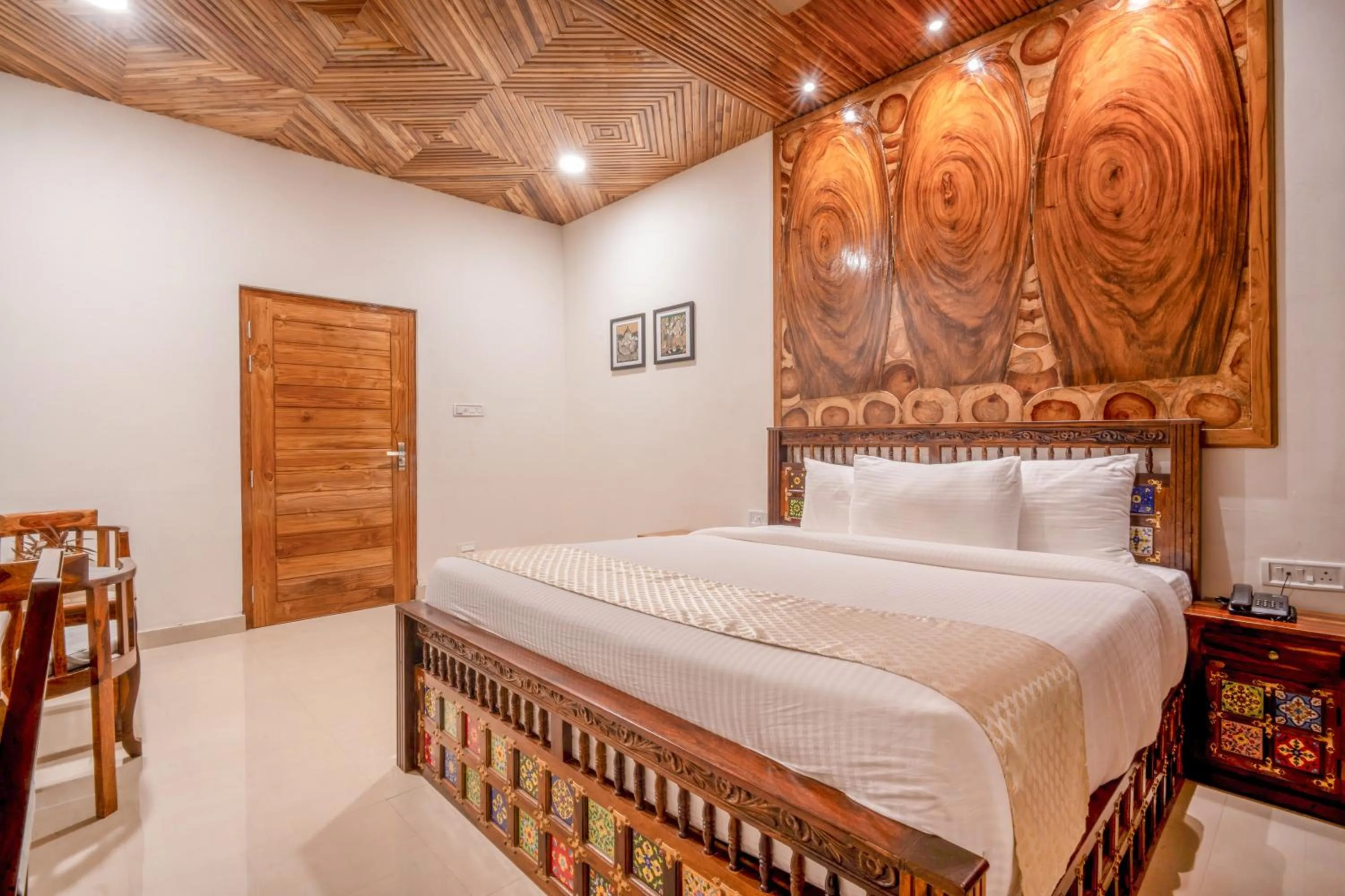 Bed in Rainforest Resort