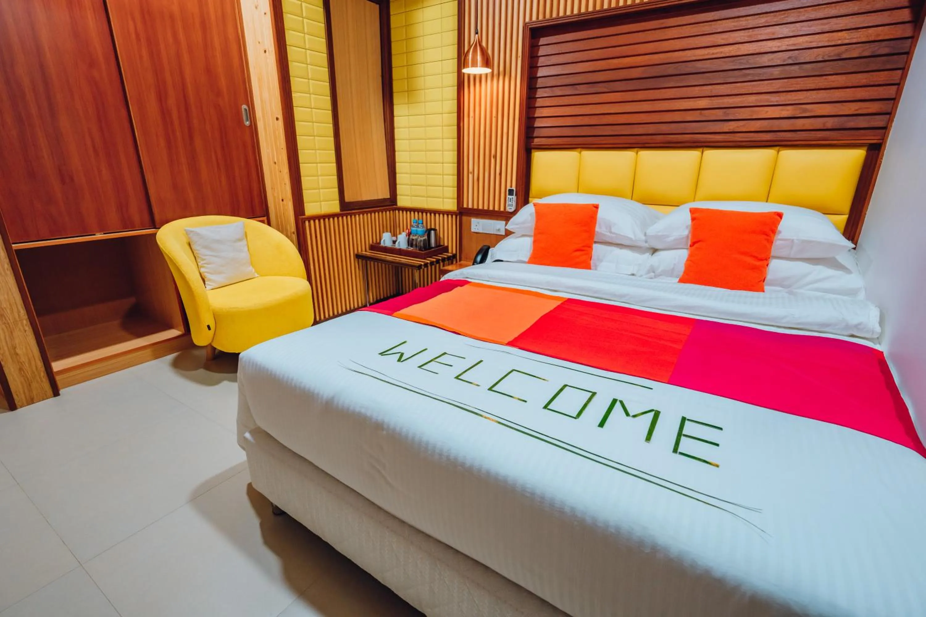 Bed in Millennium Island Residence