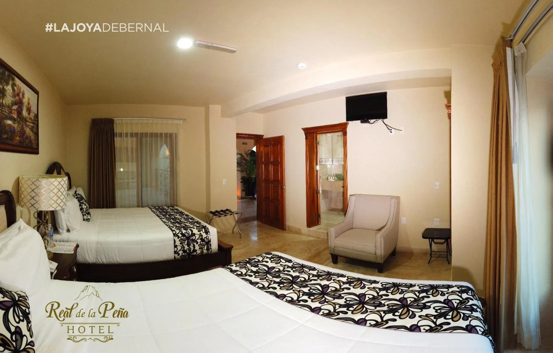 Bed in Hotel Real de La Peña