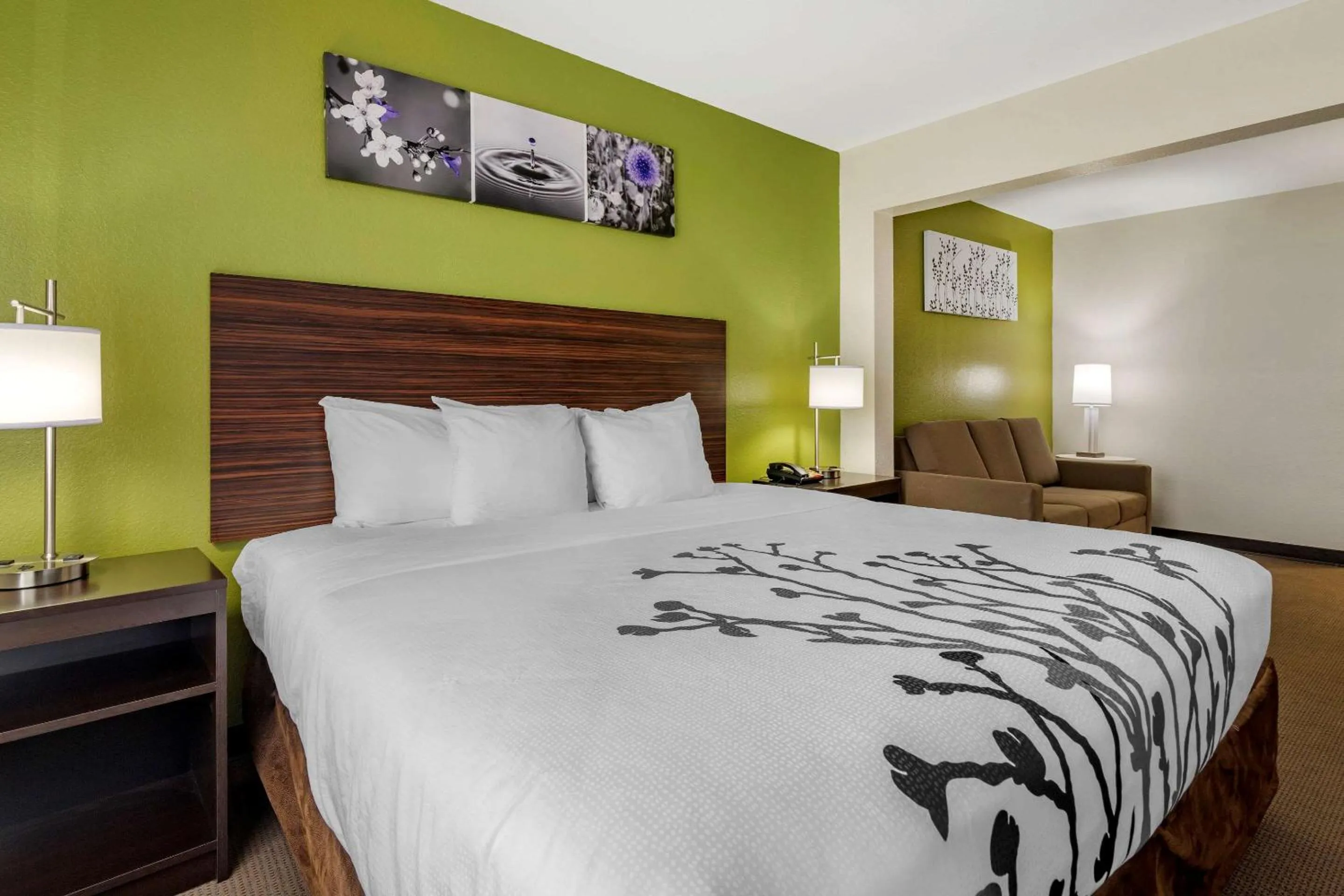 Photo of the whole room, Bed in Sleep Inn & Suites Brunswick North