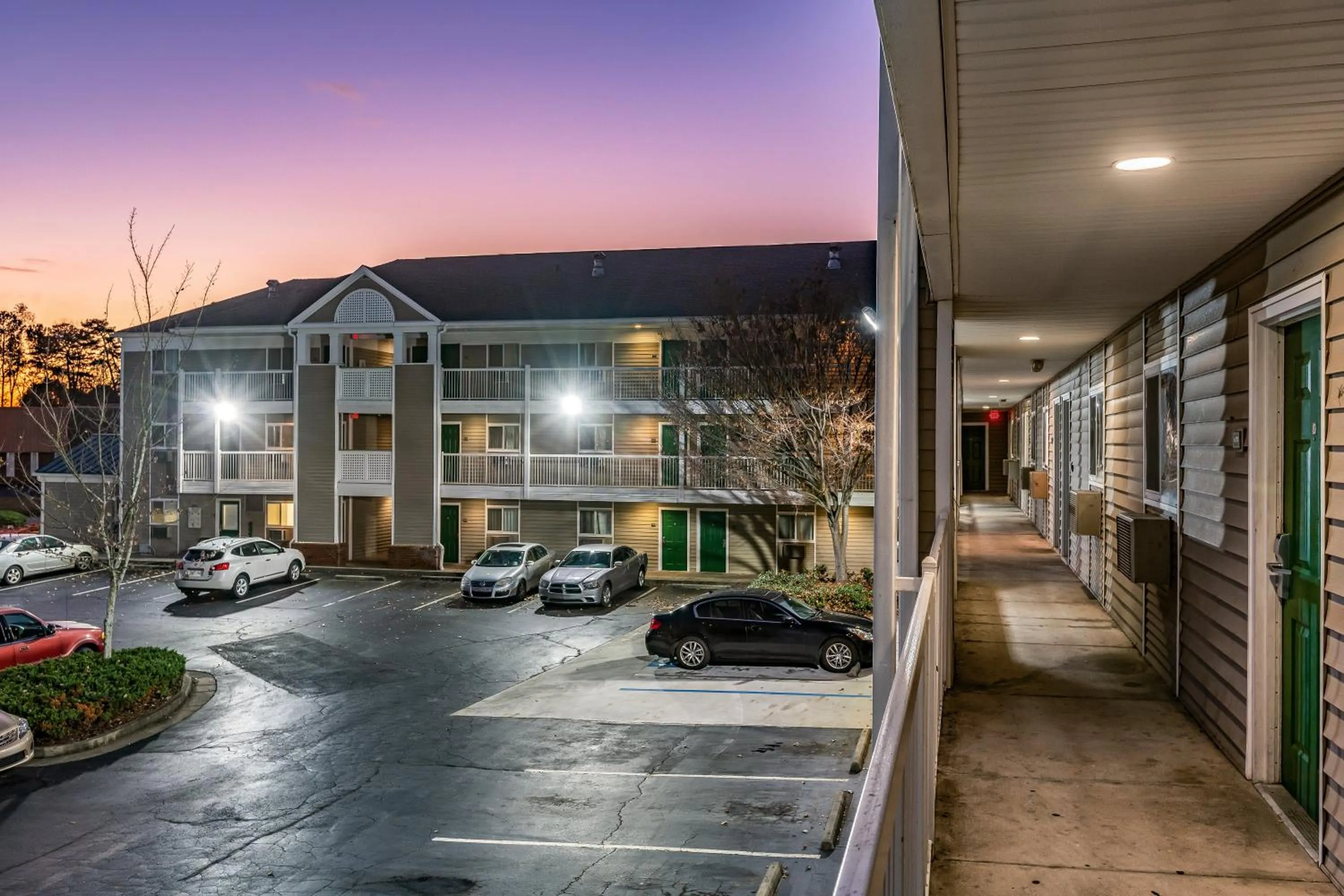 Property building in HomeTowne Studios by Red Roof Atlanta - Chamblee