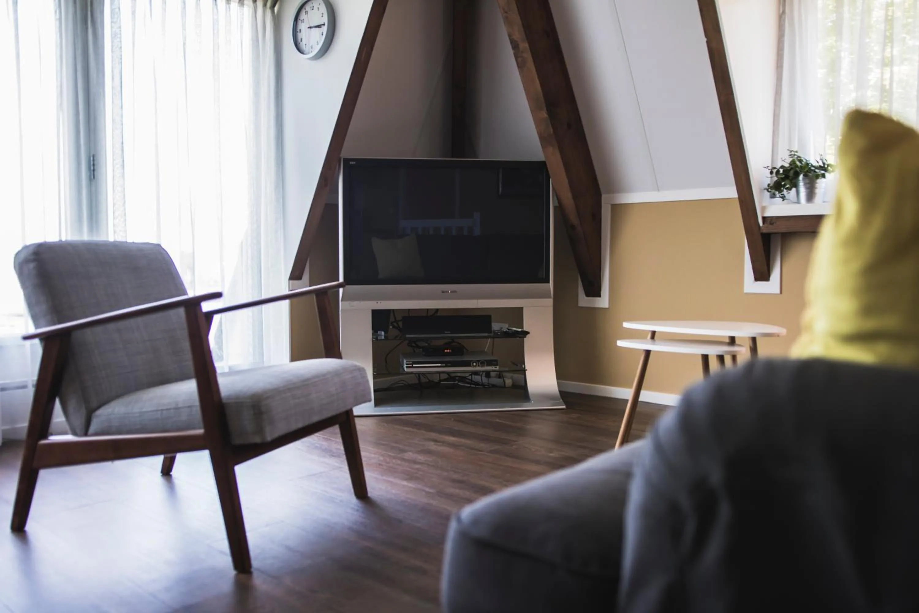 Communal lounge/ TV room in B&B Lisa Groningen