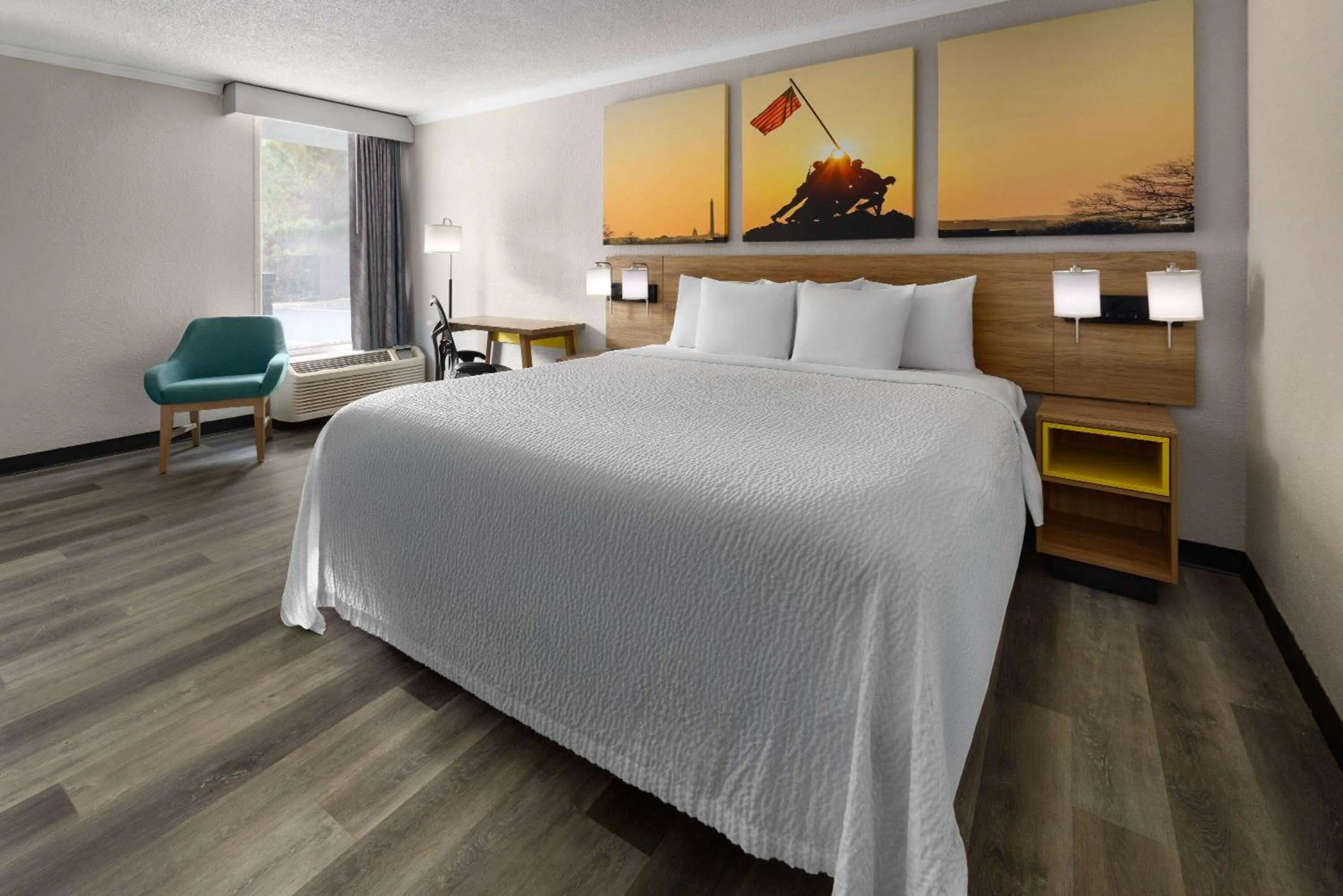 Photo of the whole room, Bed in Days Inn by Wyndham Hinesville Near Fort Stewart, Newly Renovated, Free Hot Breakfast, Restaurant and Bar