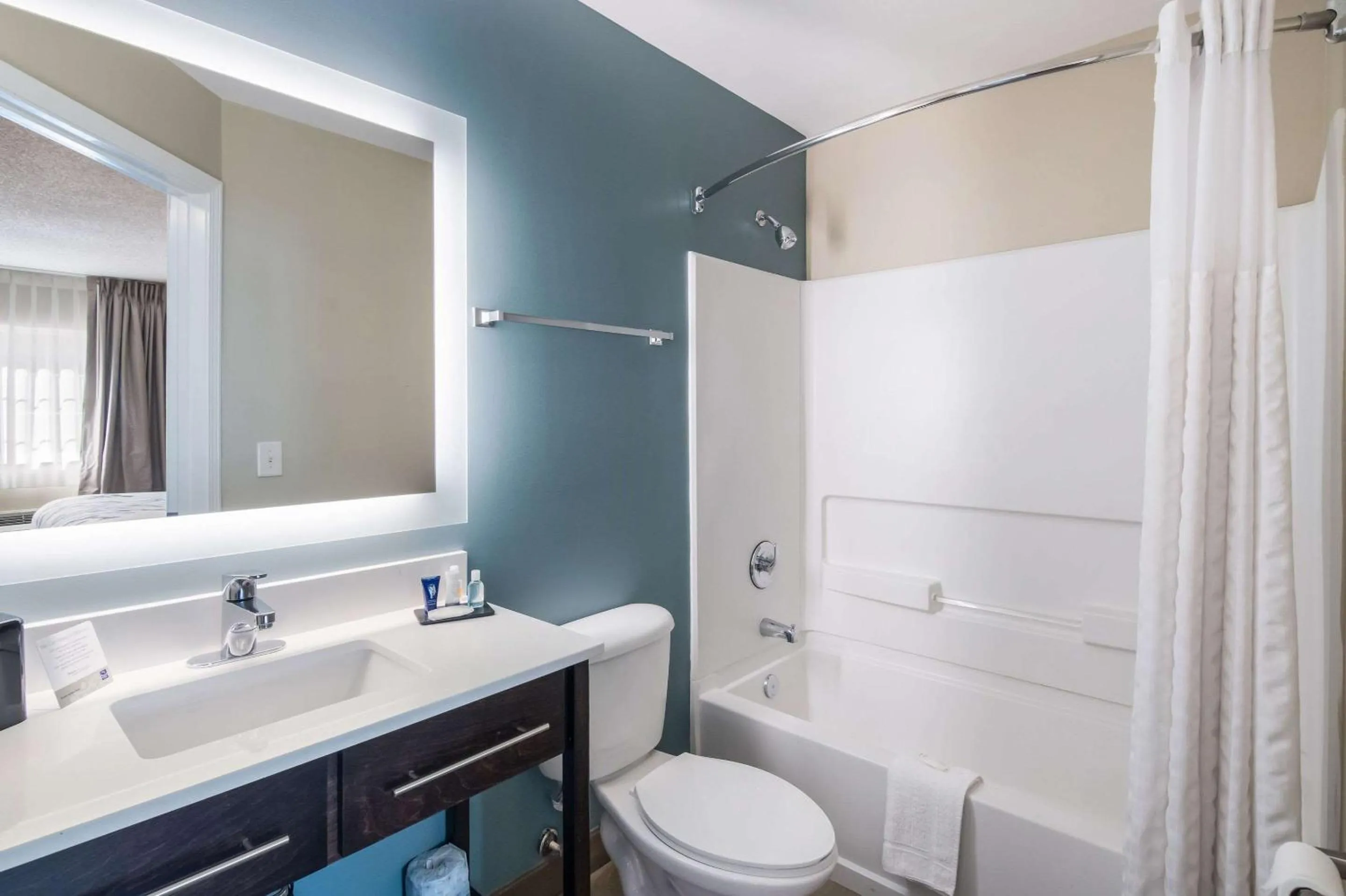 Bathroom in Sleep Inn & Suites Columbus near Fort Benning