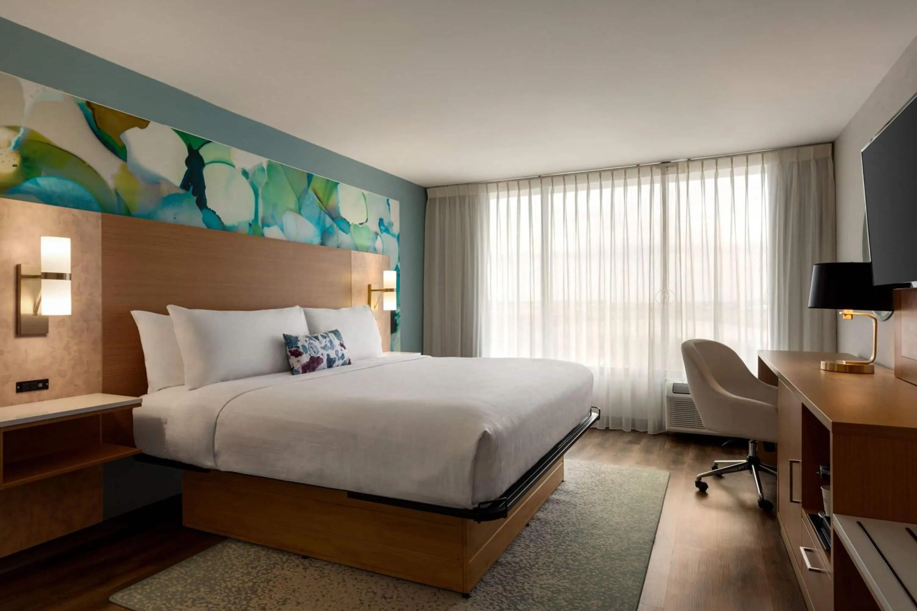 Photo of the whole room, Bed in Wyndham Garden Atlanta Airport