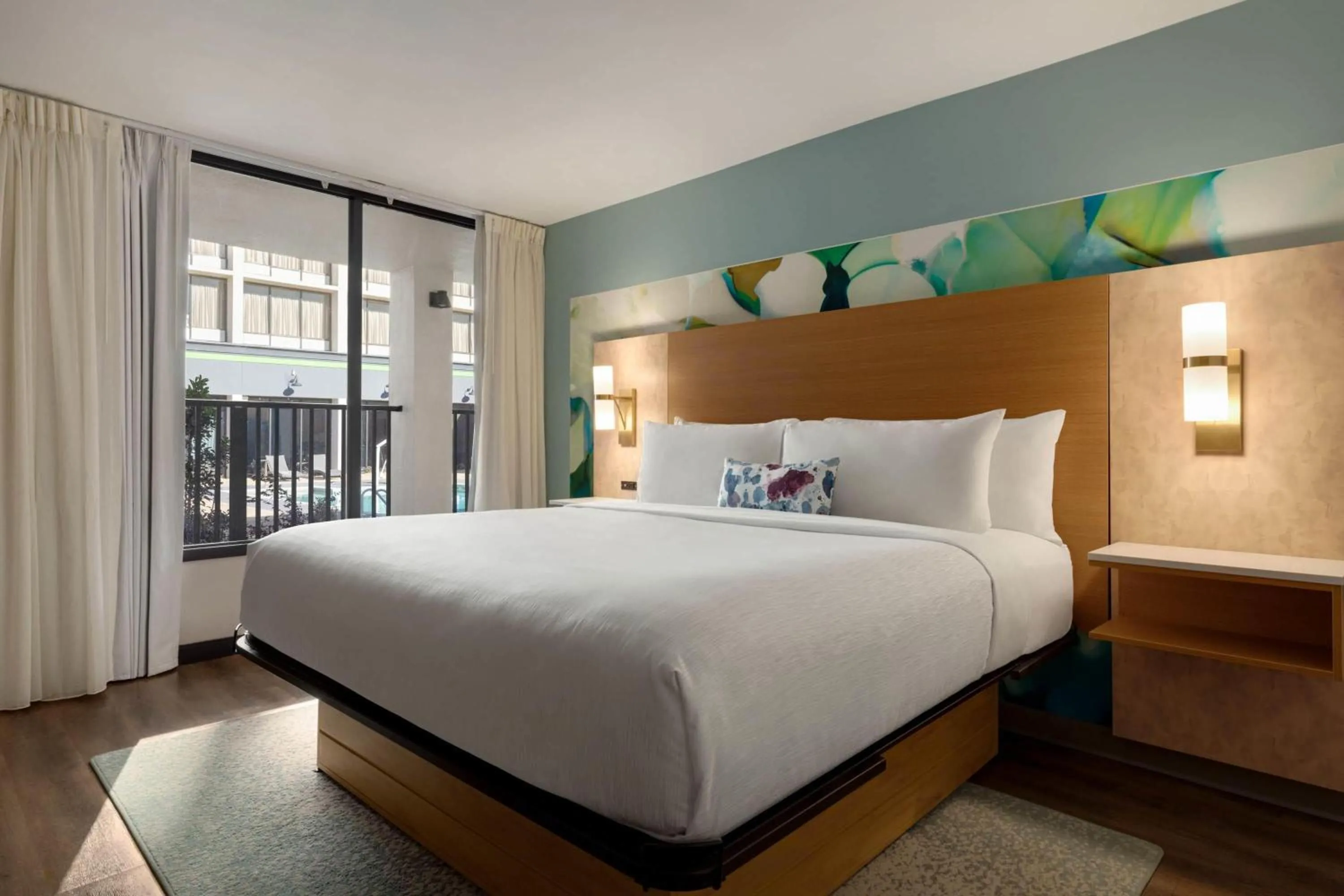 Photo of the whole room, Bed in Wyndham Garden Atlanta Airport