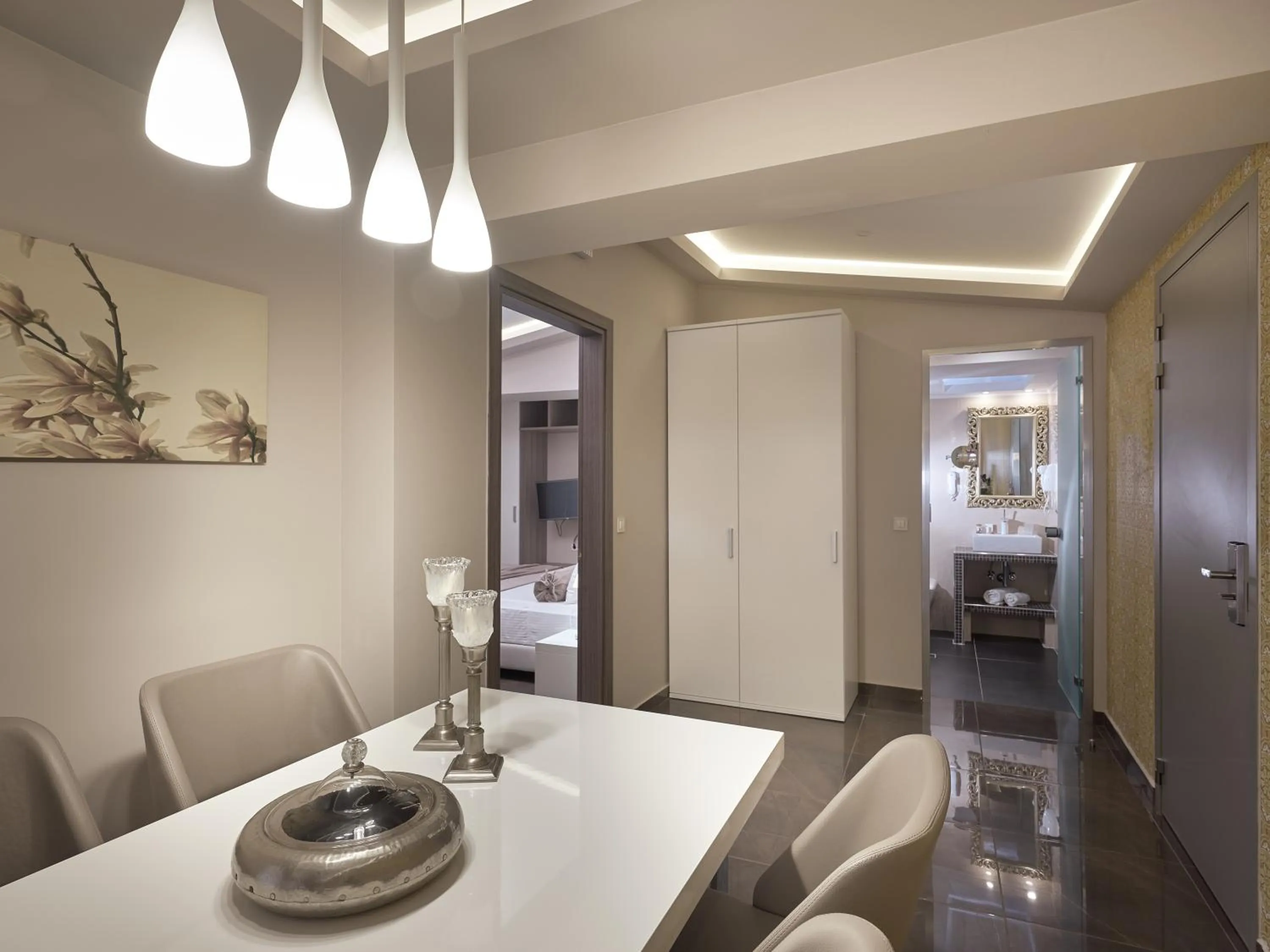 Bathroom in Koukounaria Hotel & Suites