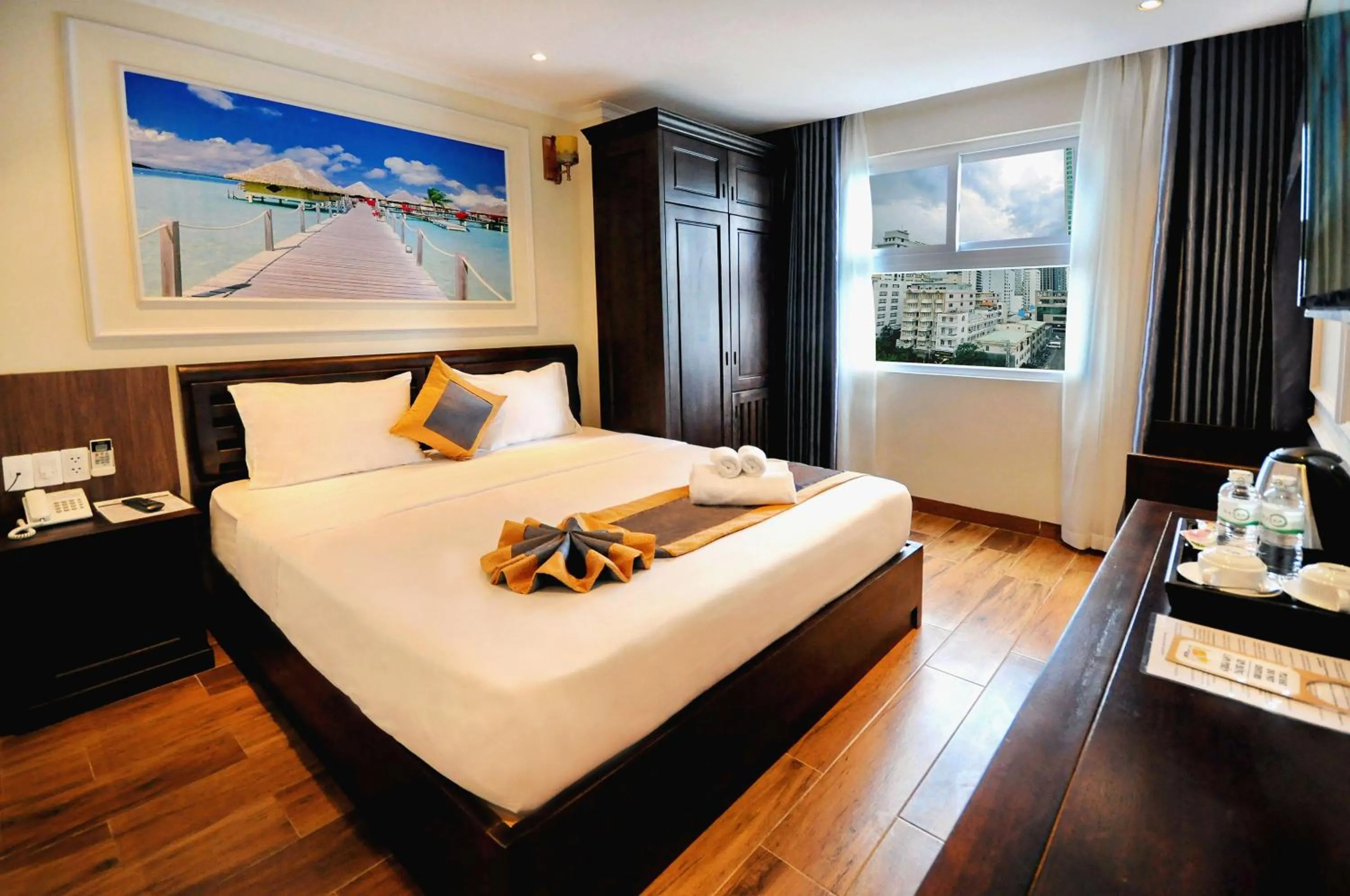 Photo of the whole room, Bed in Apollo Hotel Nha Trang Beach