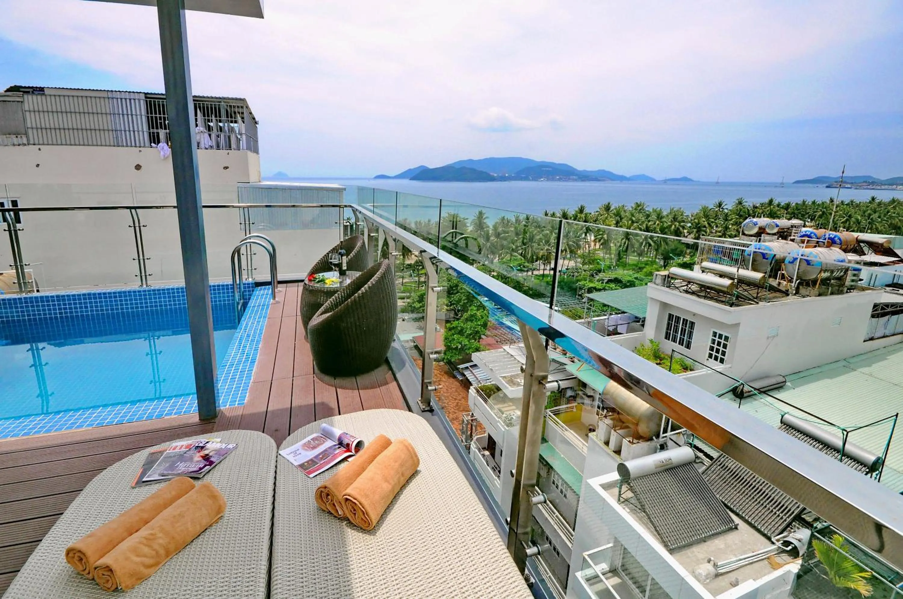 Balcony/Terrace in Apollo Hotel Nha Trang Beach