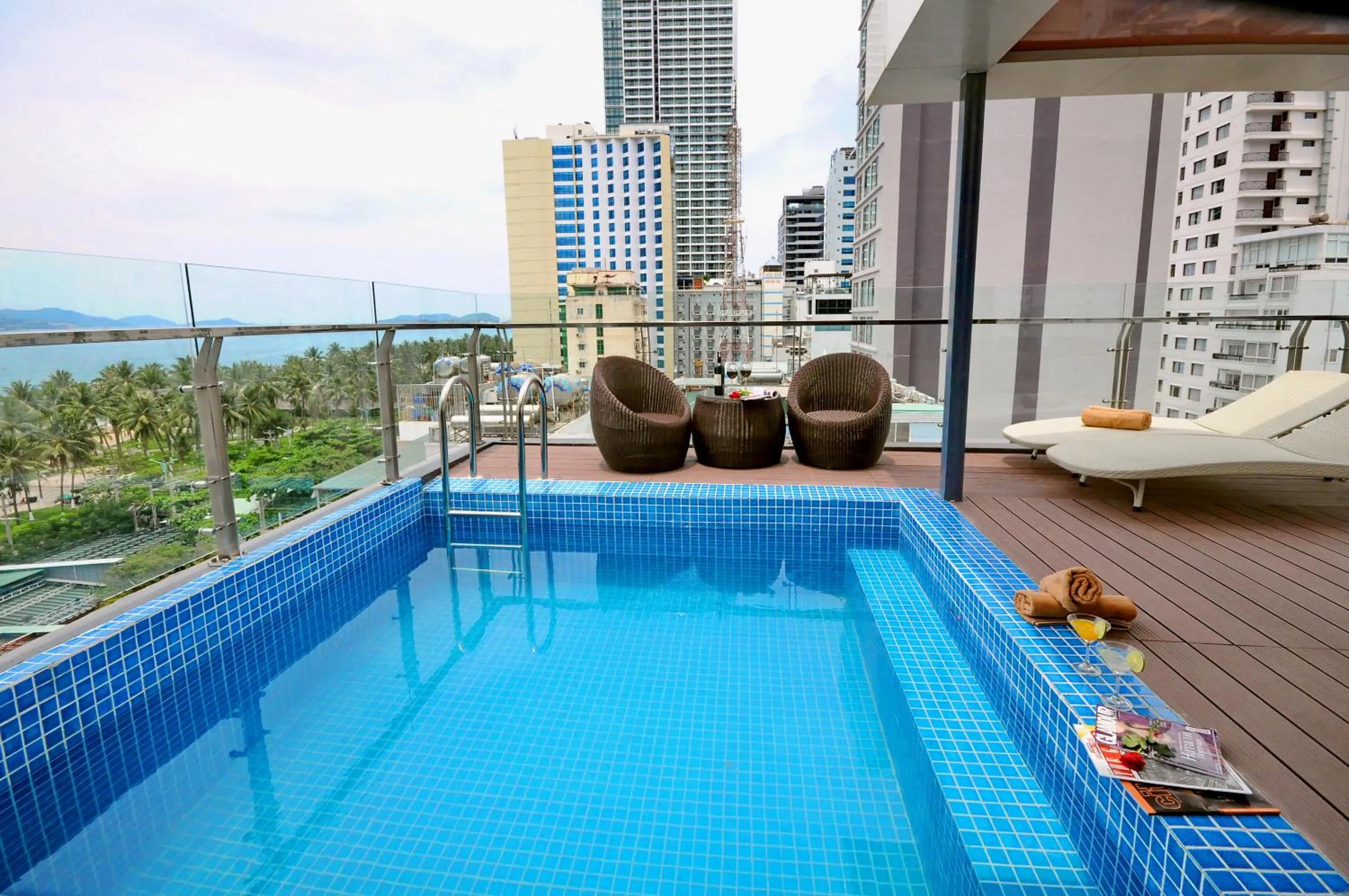 Pool view in Apollo Hotel Nha Trang Beach