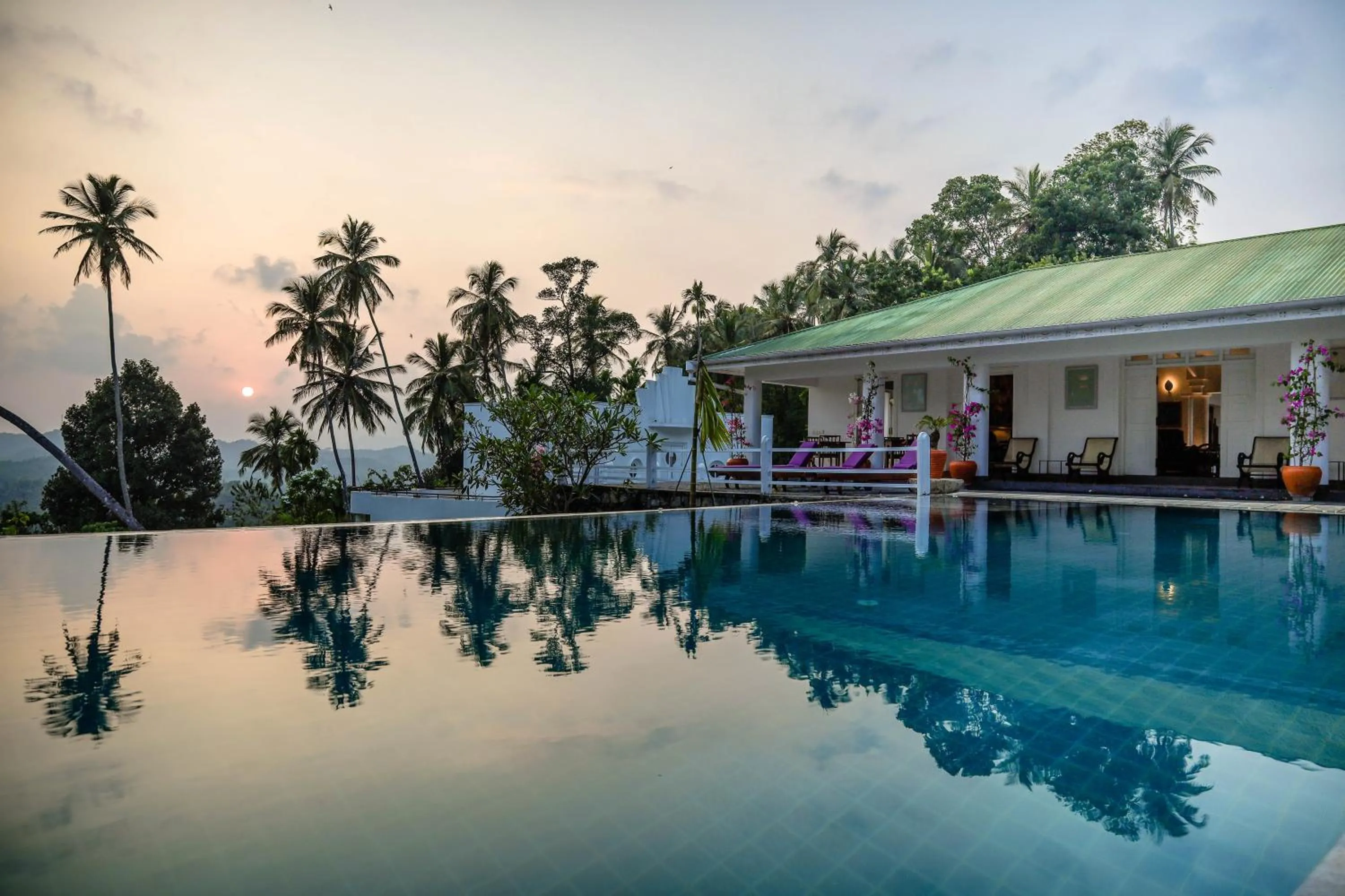 Swimming pool in The Flame Tree Estate & Hotel