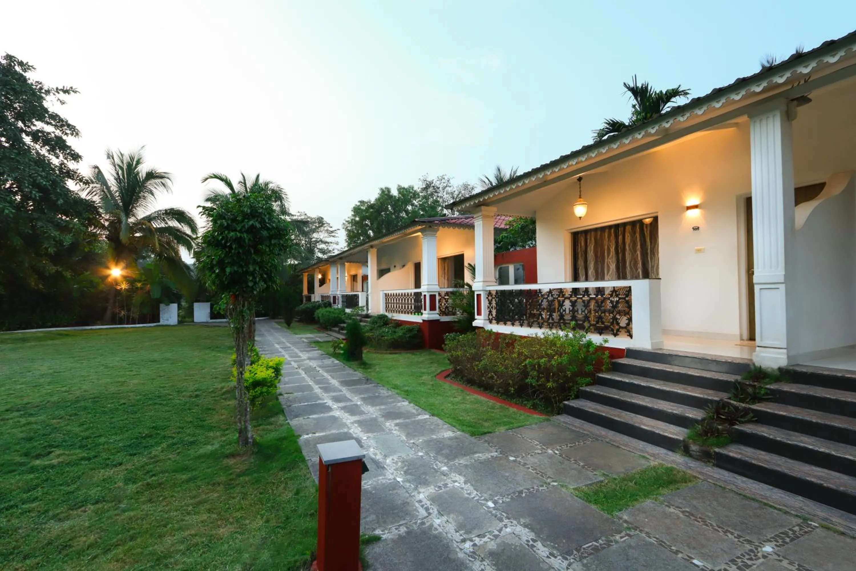 Garden view in Wild Berry Resort Agonda