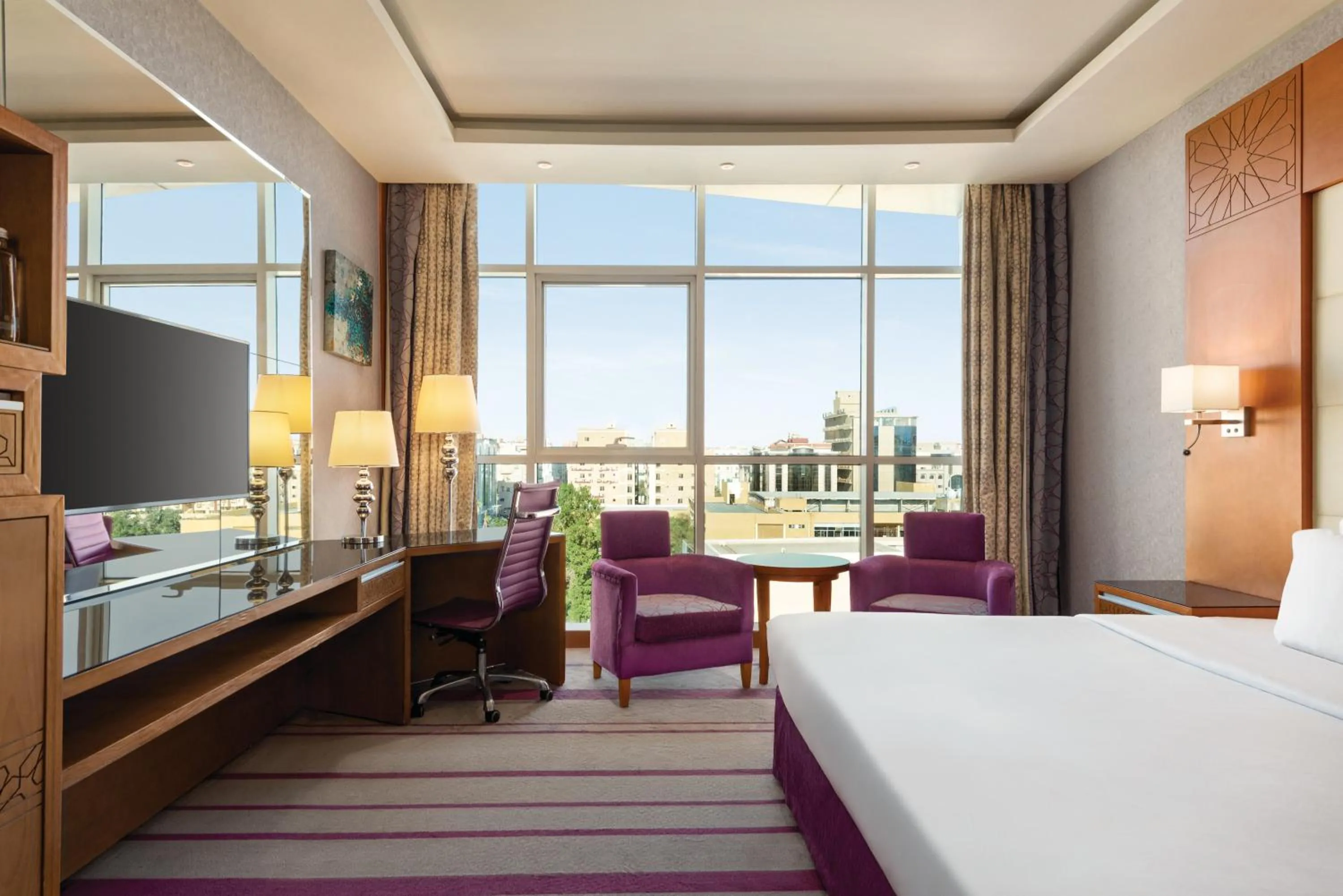 Bed in Vivid Jeddah Hotel, a member of Radisson Individuals