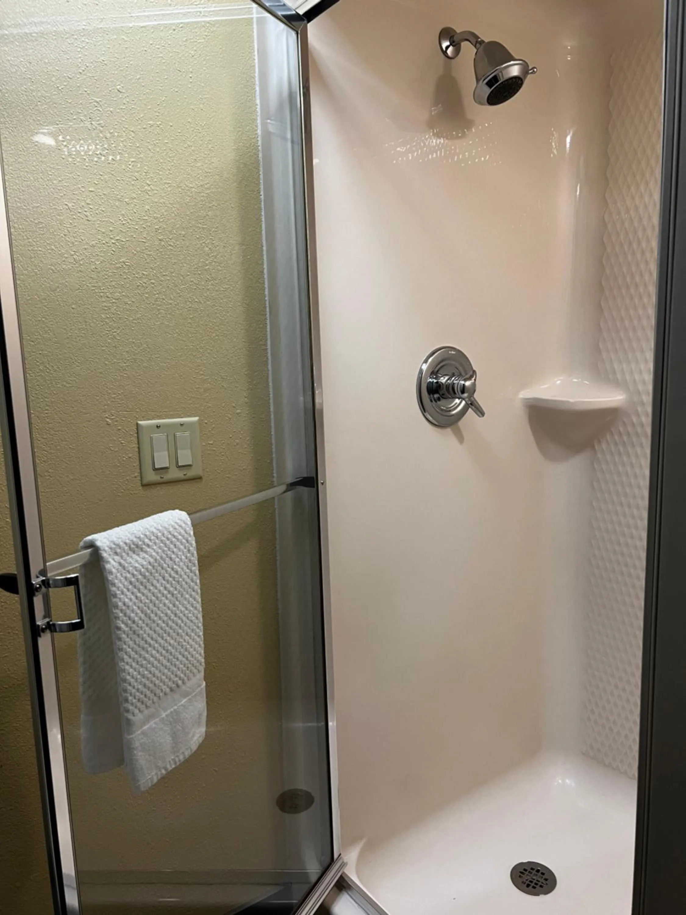 Shower in Sleep Inn Tinley Park I-80 near Amphitheatre-Convention Center