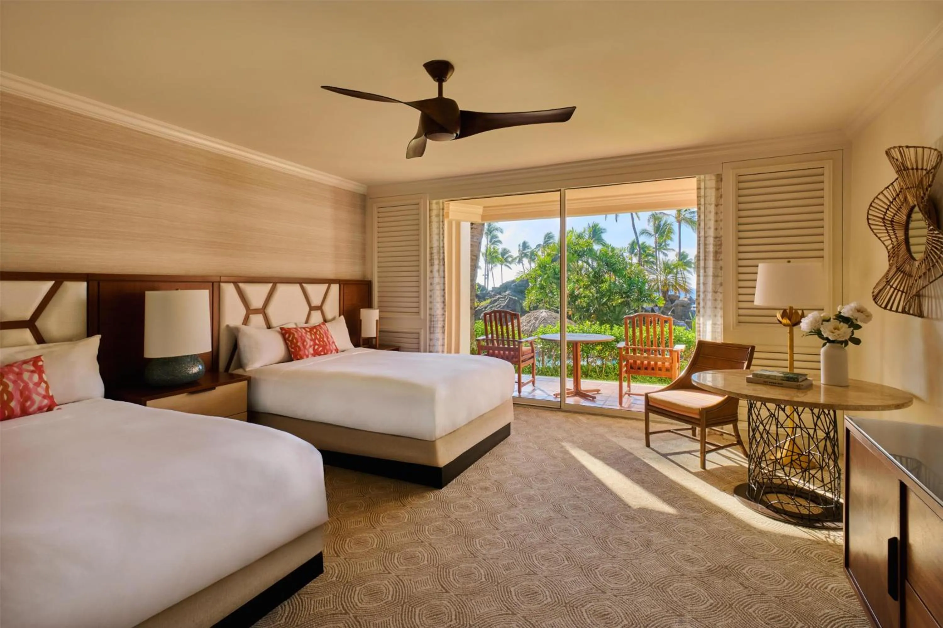 Bed in Grand Wailea Resort Hotel & Spa, A Waldorf Astoria Resort