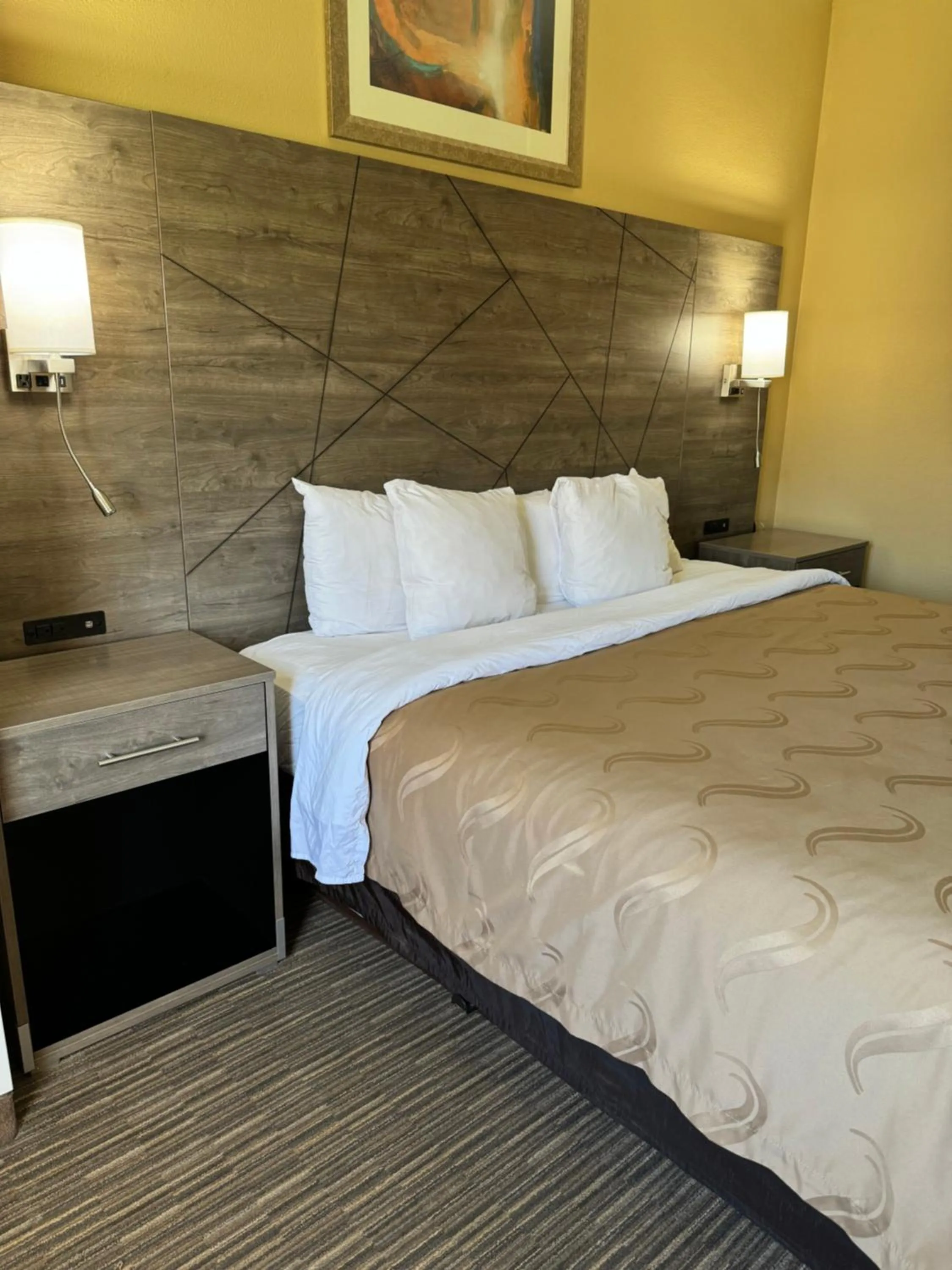 Bed in Quality Inn Forsyth Decatur