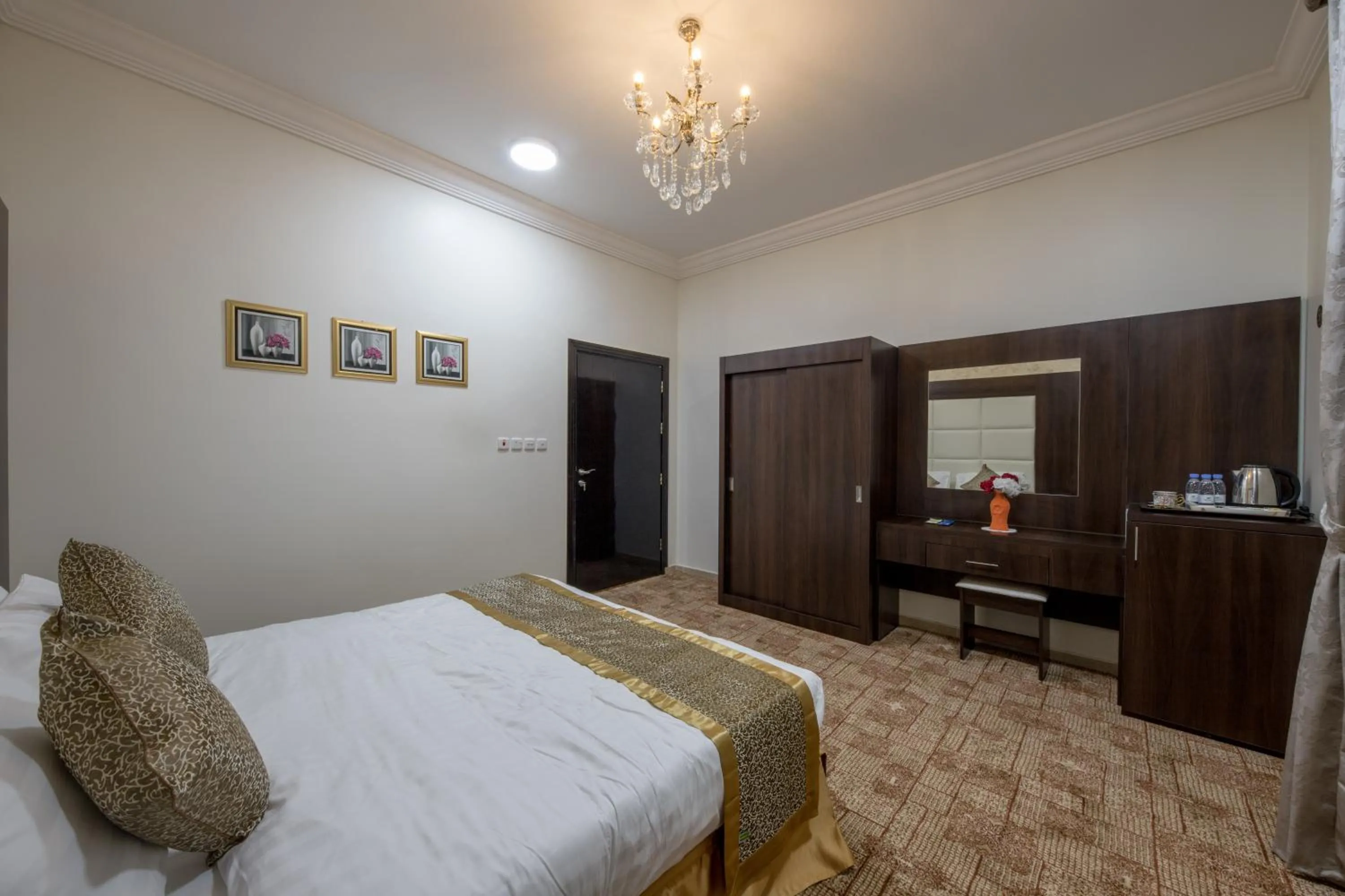 Bed in شاطئ الياسمين للشقق الفندقية