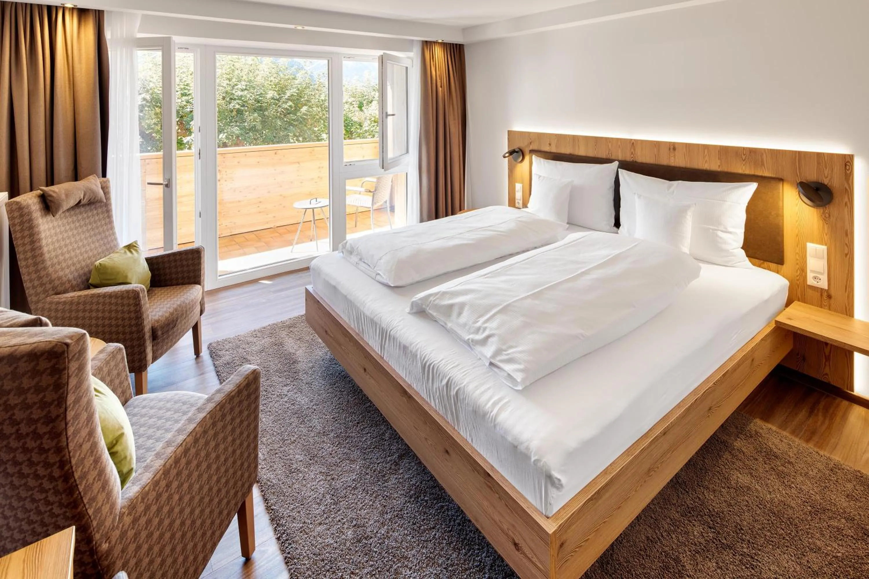 Bed in Hotel Kühberg