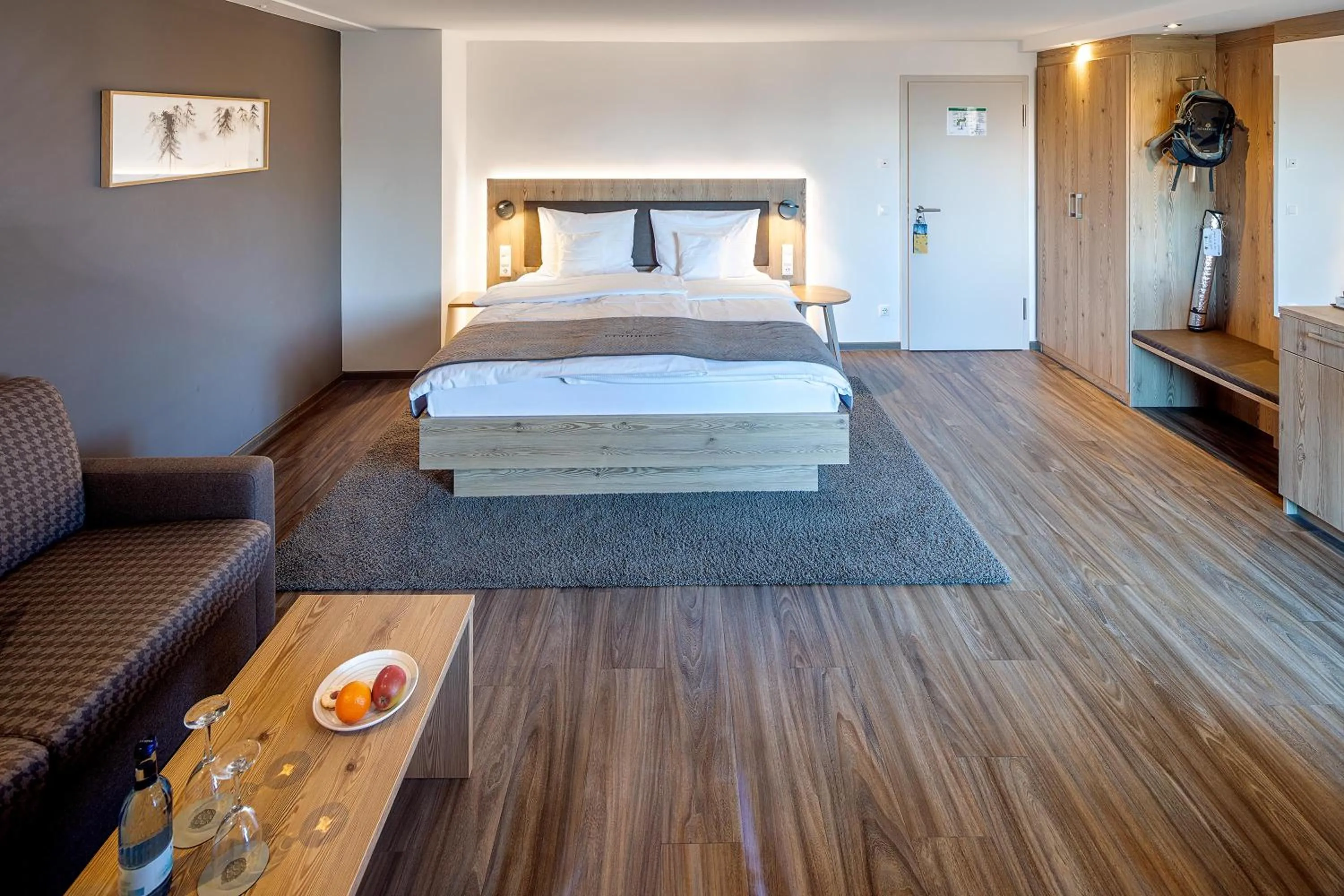 Bedroom, Bed in Hotel Kühberg