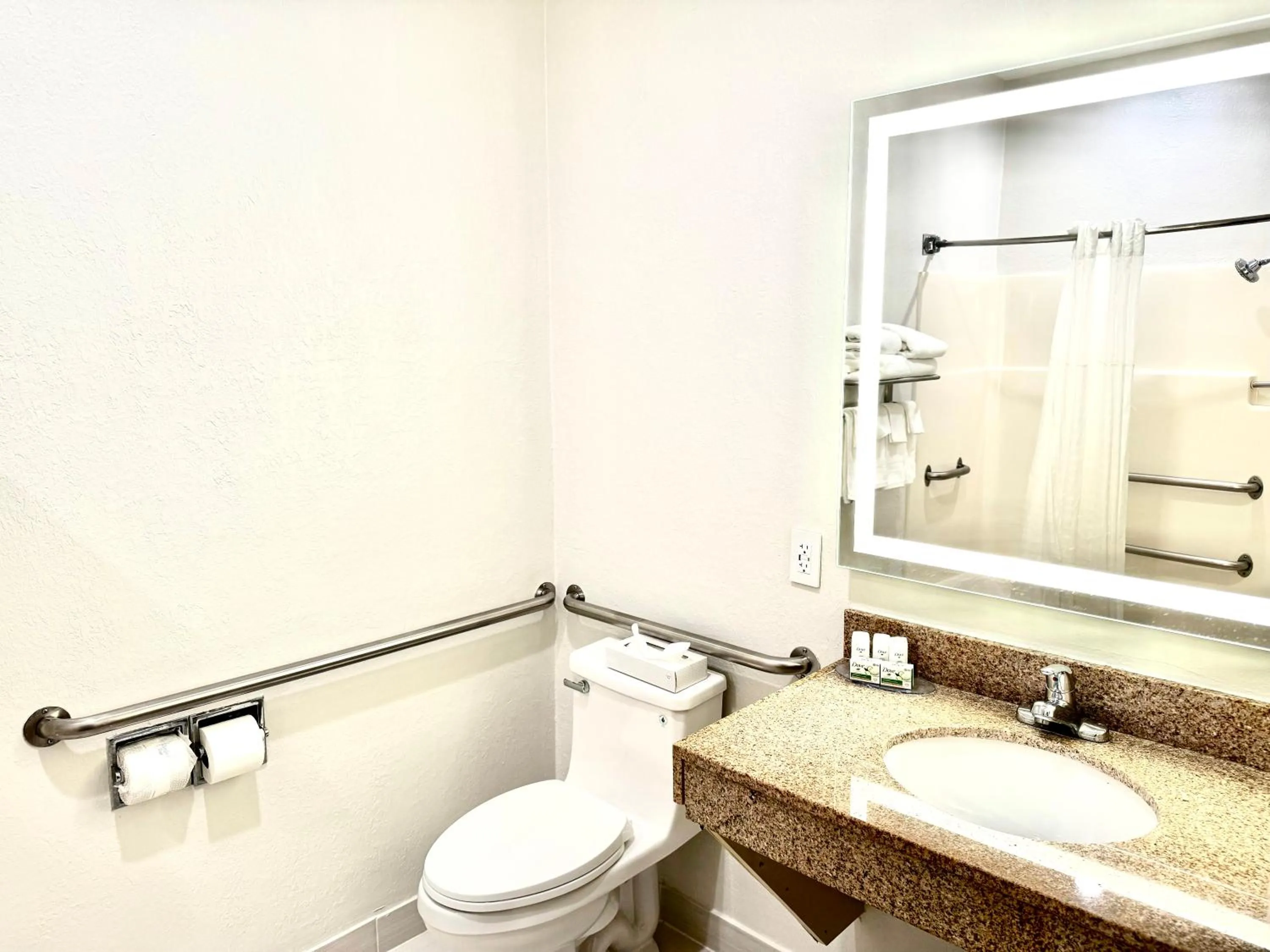 Bathroom in Baymont by Wyndham Richmond I-70