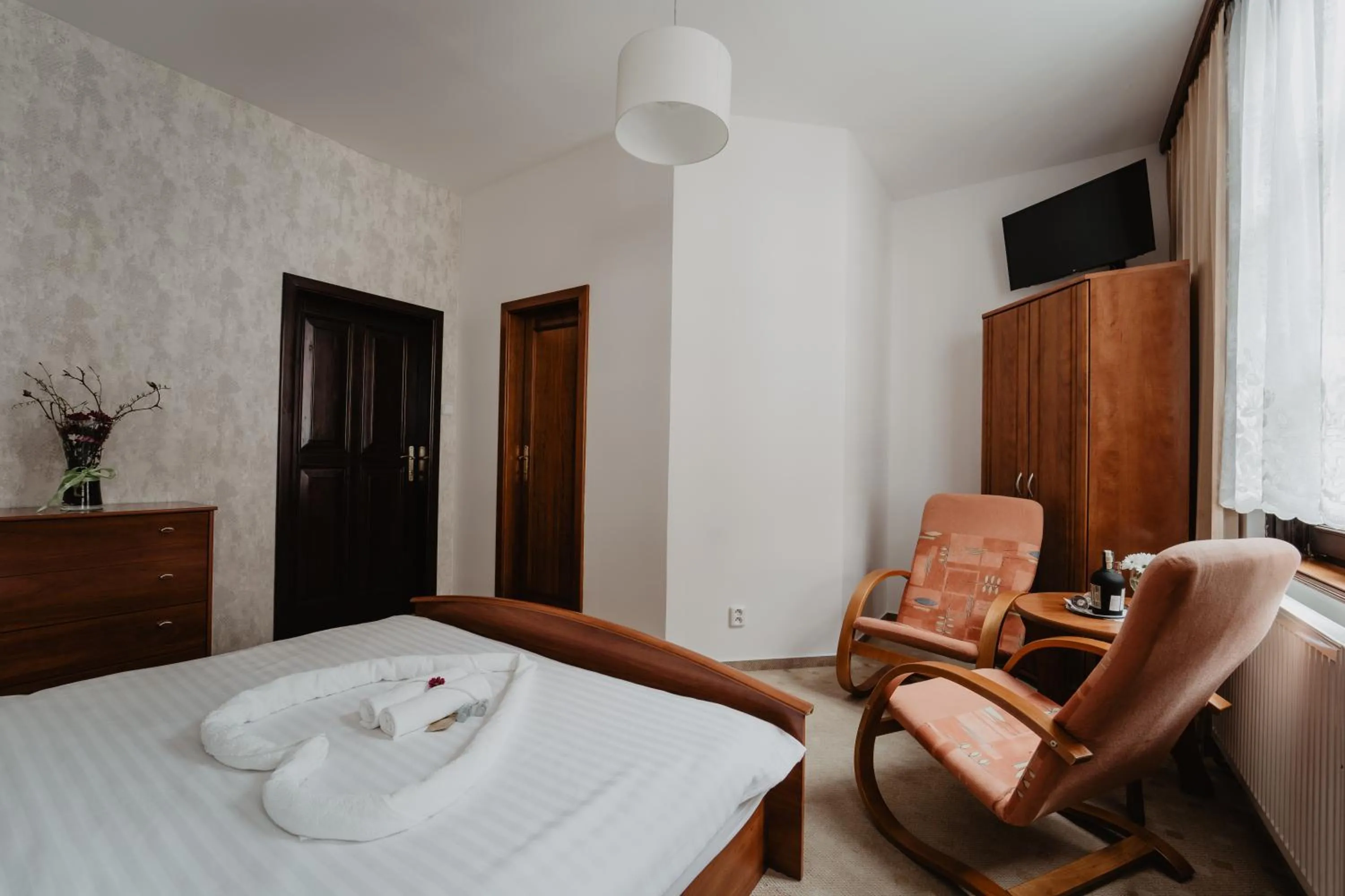 Bed in Hotel U Lípy