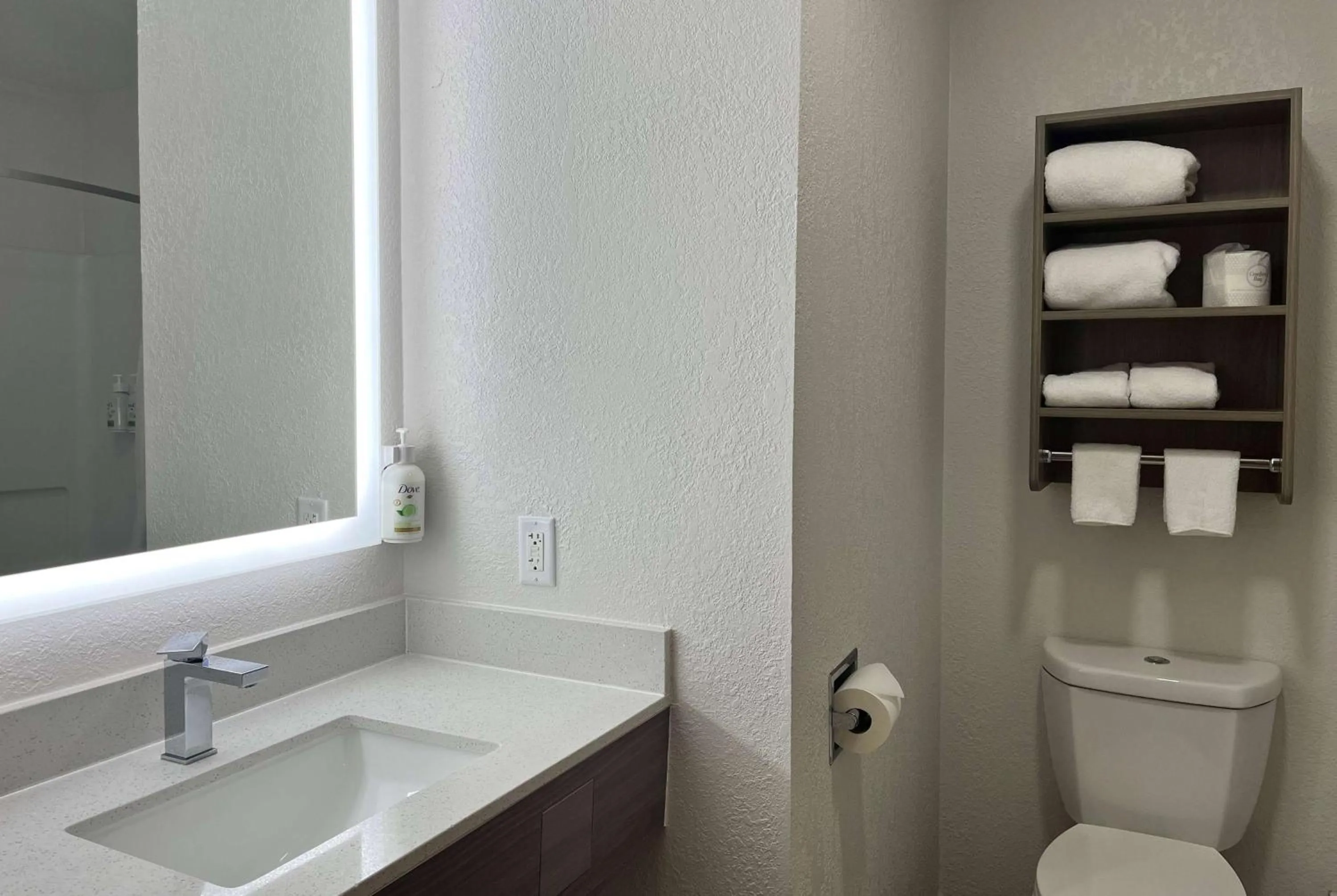 Bathroom in Baymont by Wyndham Indianapolis Northeast