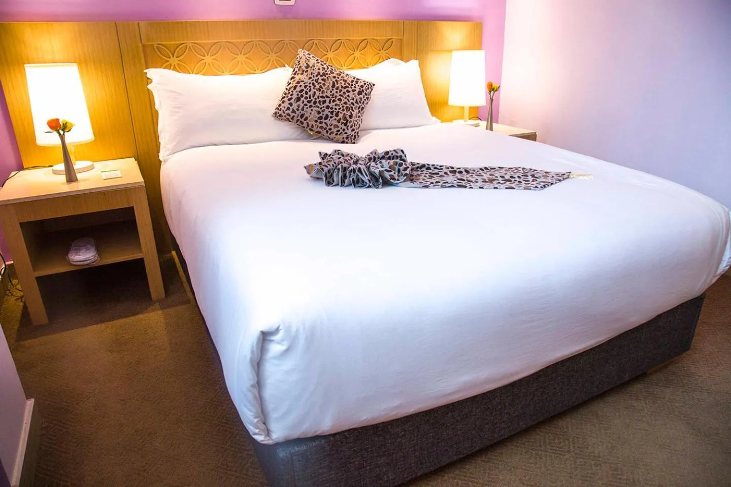 Bed in Vamos Addis Hotel