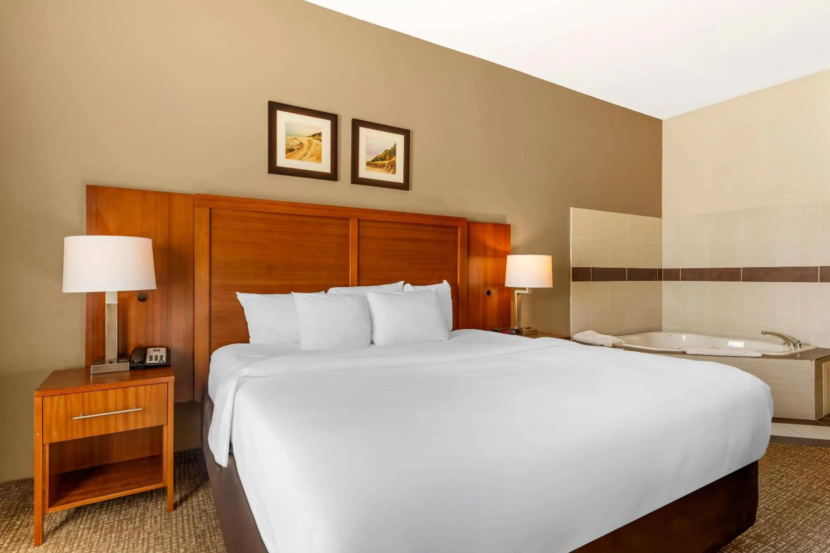 Bedroom, Bed in Comfort Inn & Suites Porter near Indiana Dunes