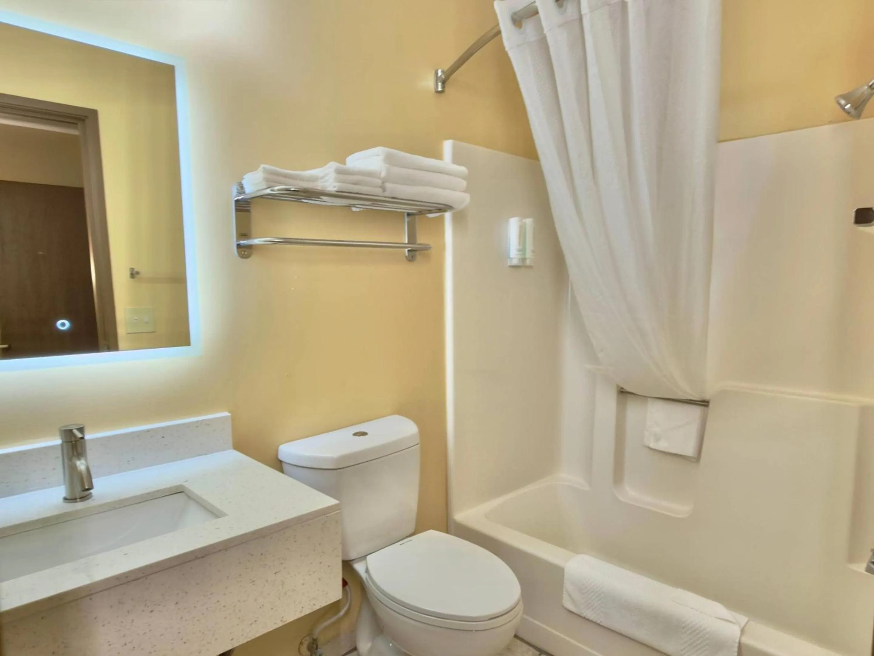 Bedroom in Econo Lodge Lansing - Leavenworth