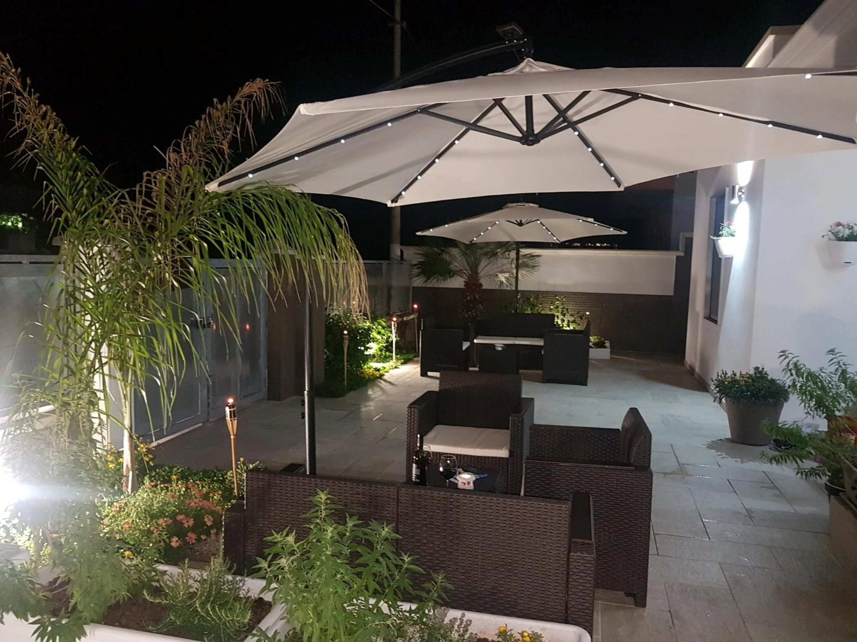 Patio in B&B villa brezza marina