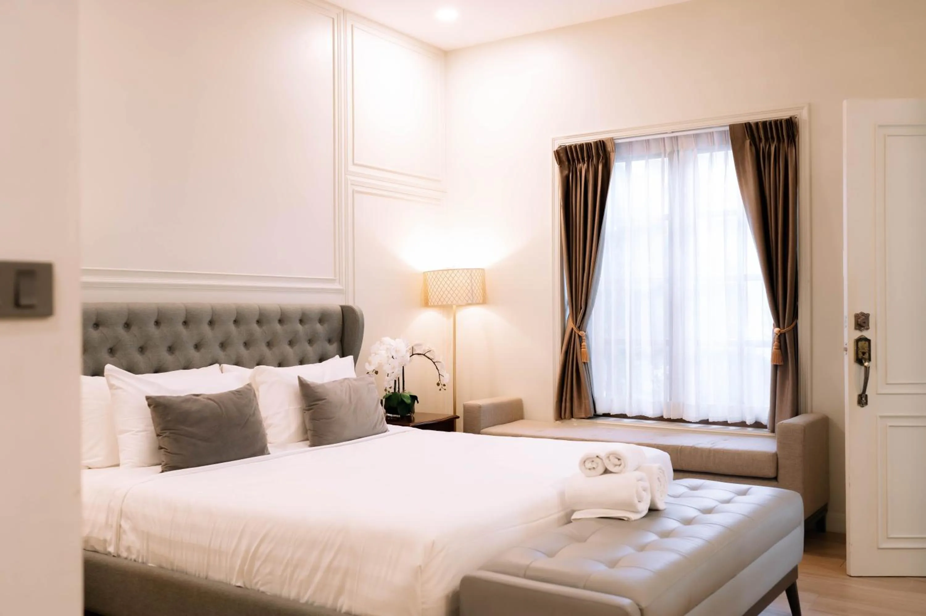 Bed in Villa Seville