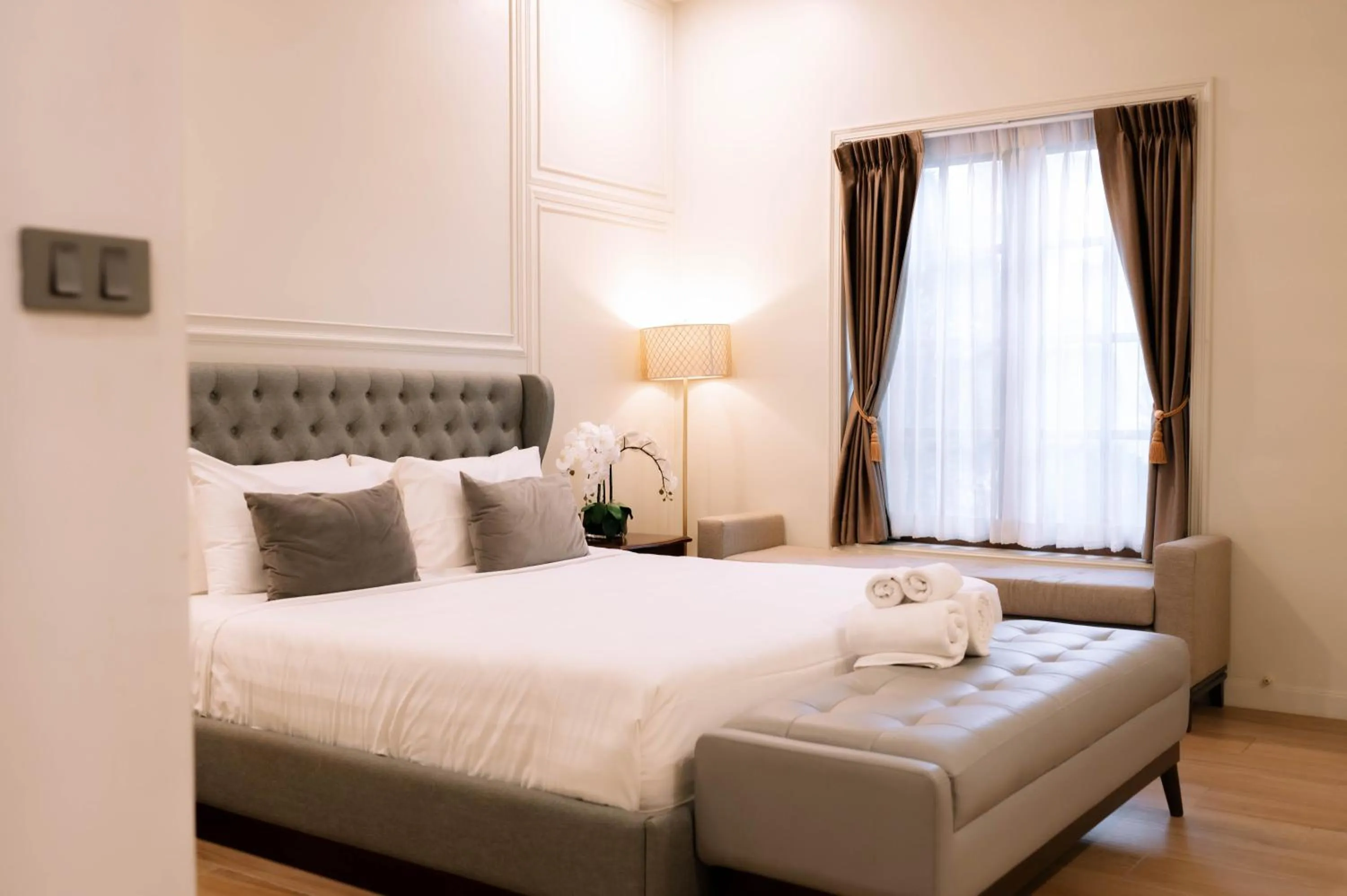 Bed in Villa Seville