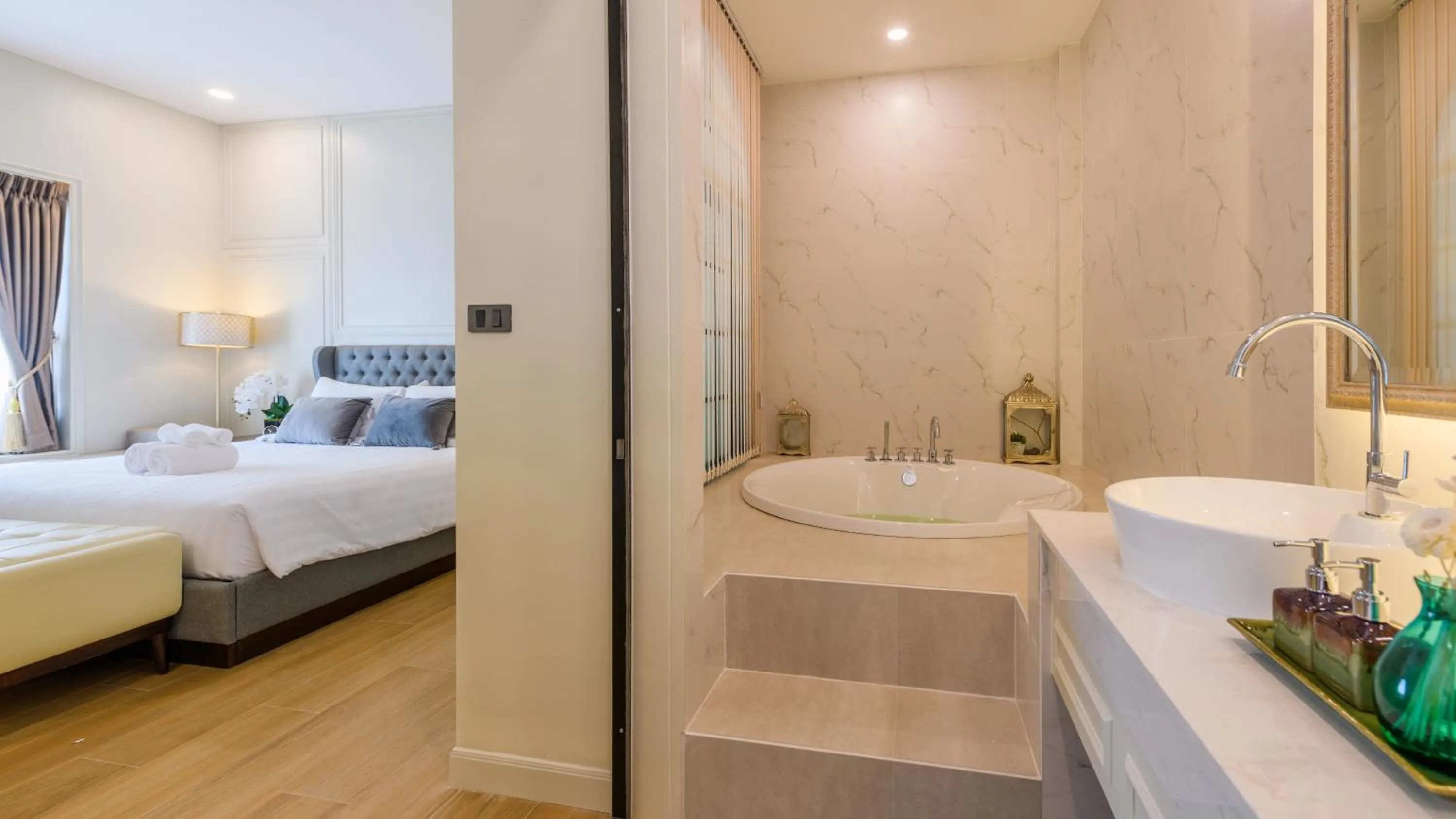 Bed in Villa Seville