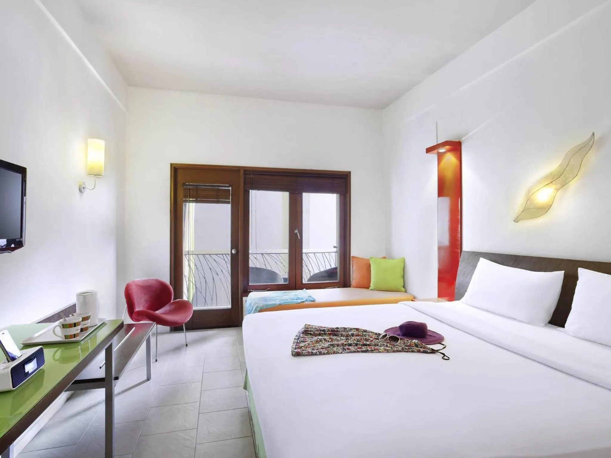 Bedroom, Bed in ibis Styles Bali Legian