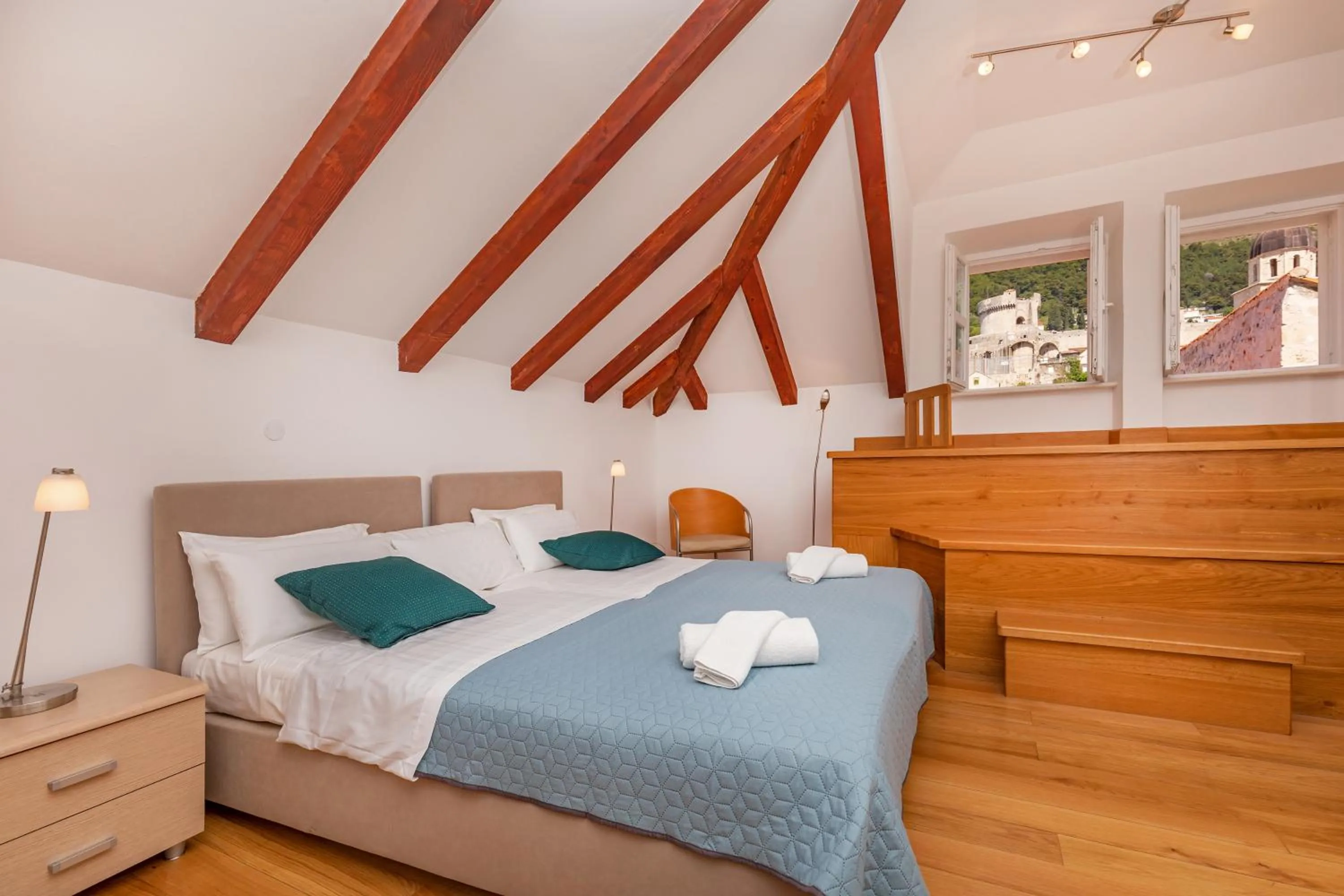 Bed in Apartments Feri