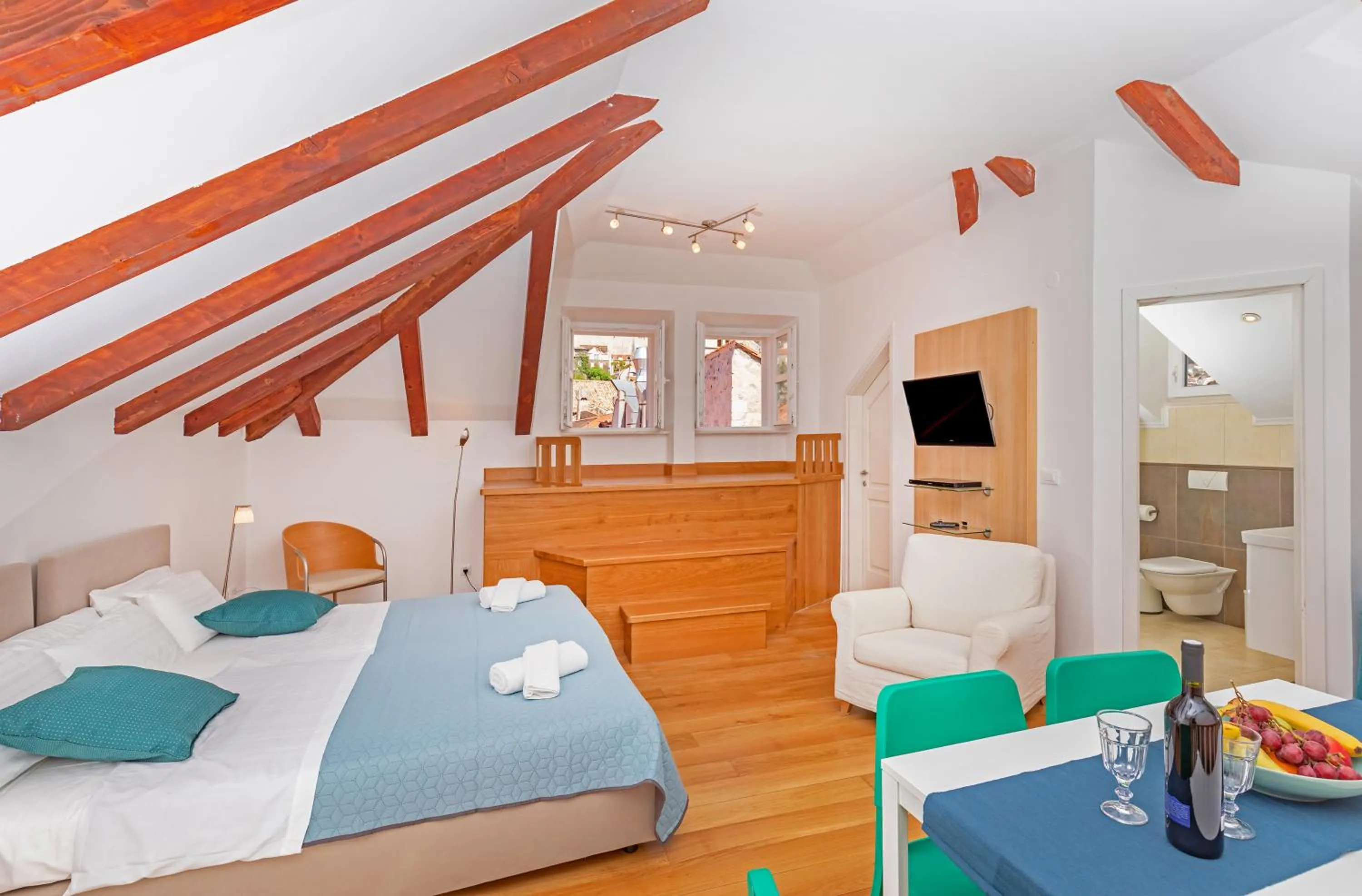 Bed in Apartments Feri